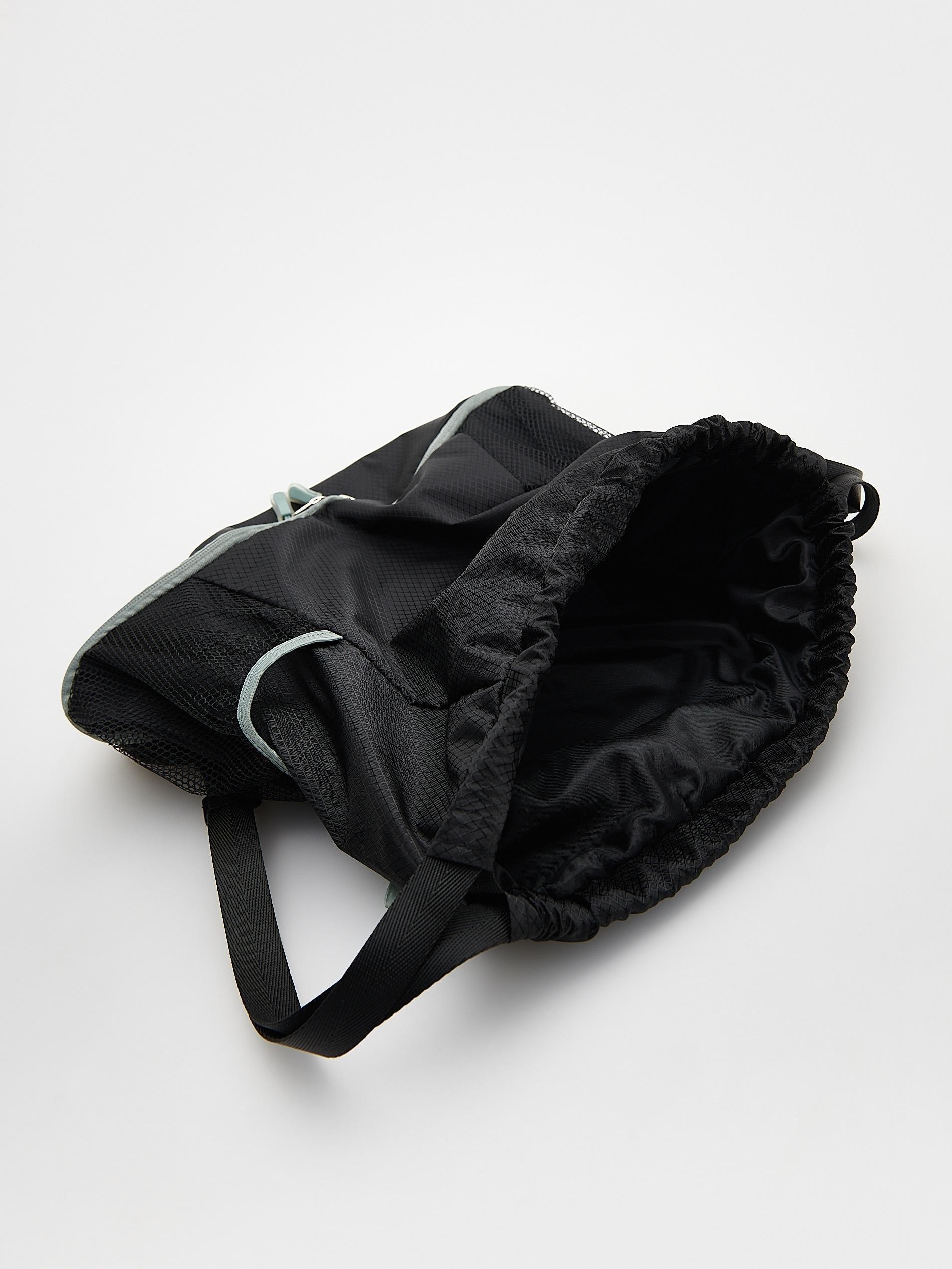 Black Zipper Backpack, Kids Unisex, Black, large image number 6