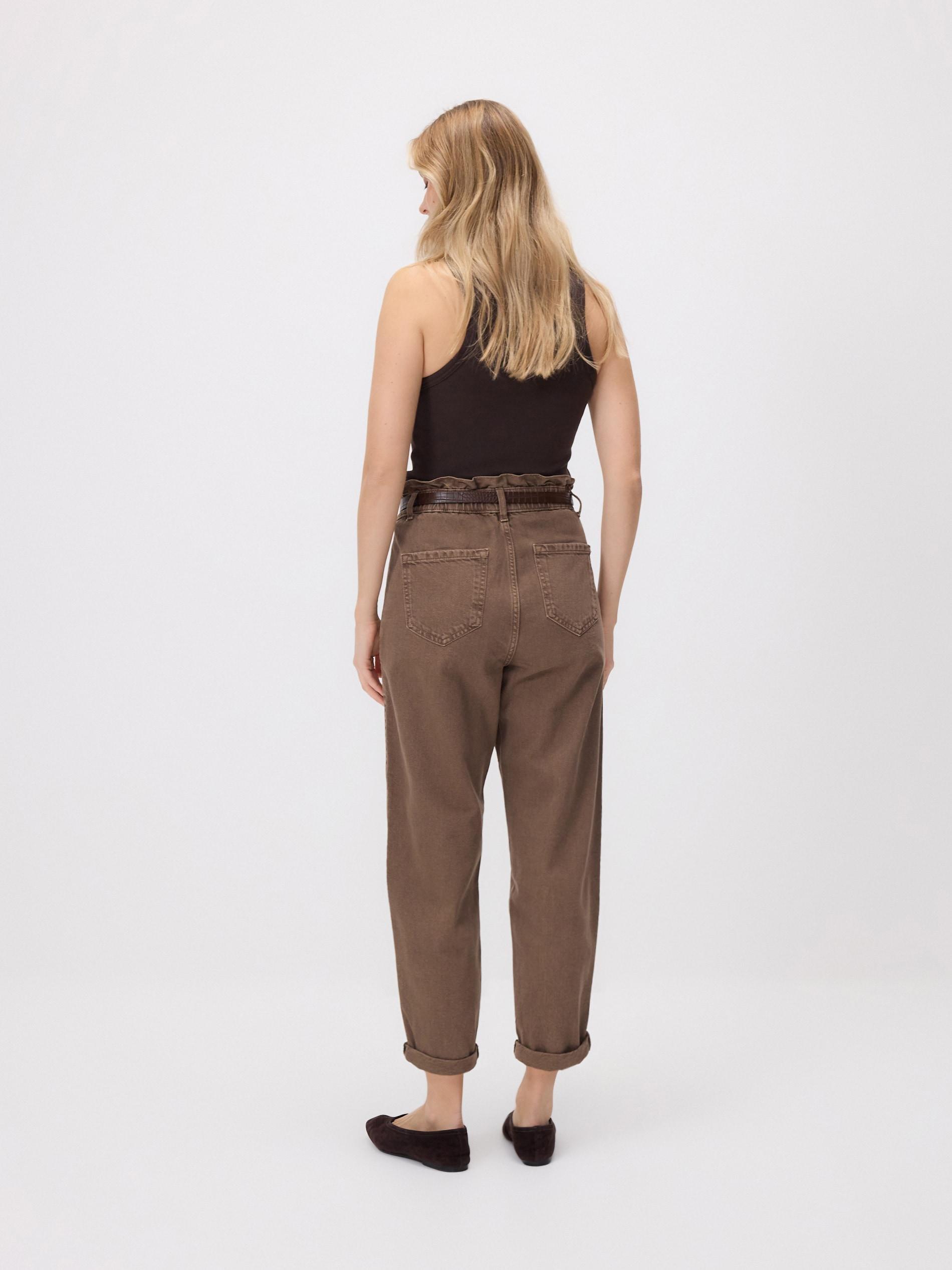 Brown Paperbag Jeans, 7401_88J, large image number 1