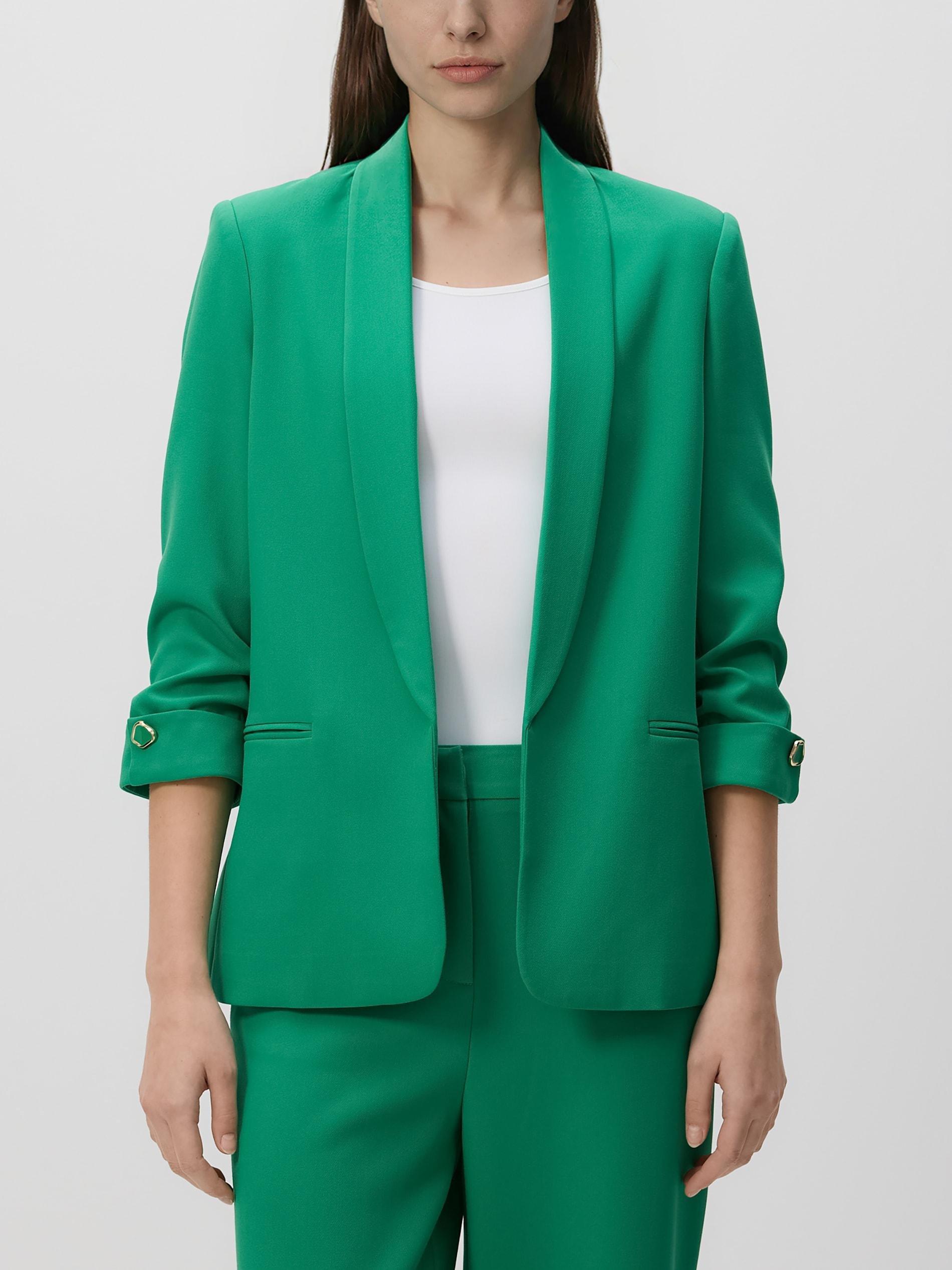 LADIES` BLAZER GREEN, Green, medium