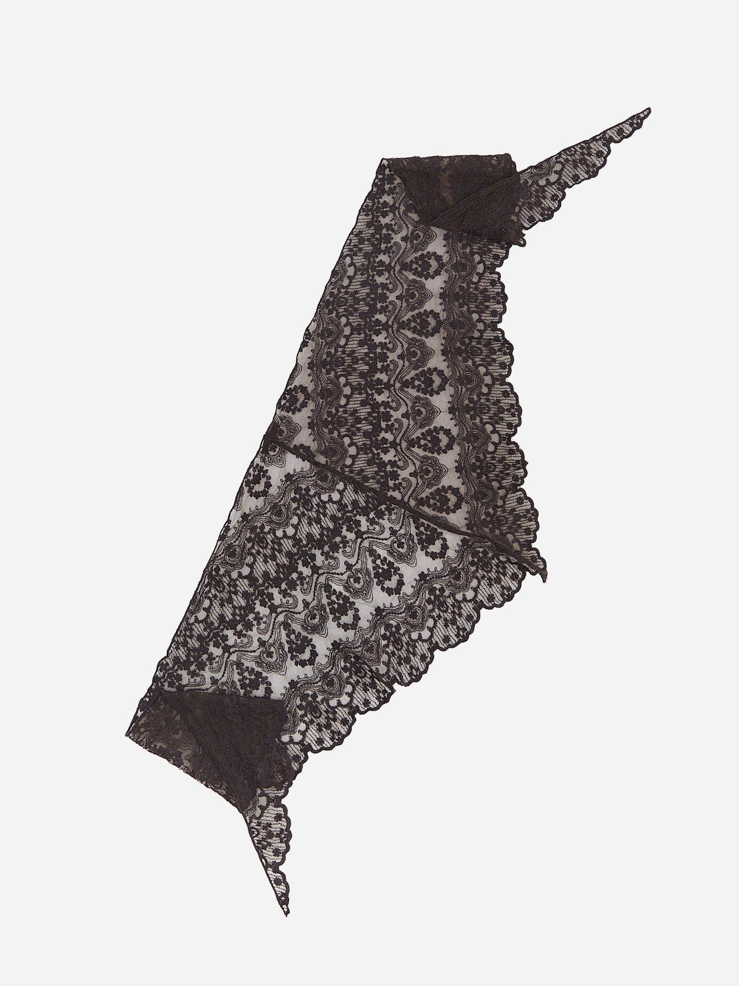 Brown Scarf, Brown, medium