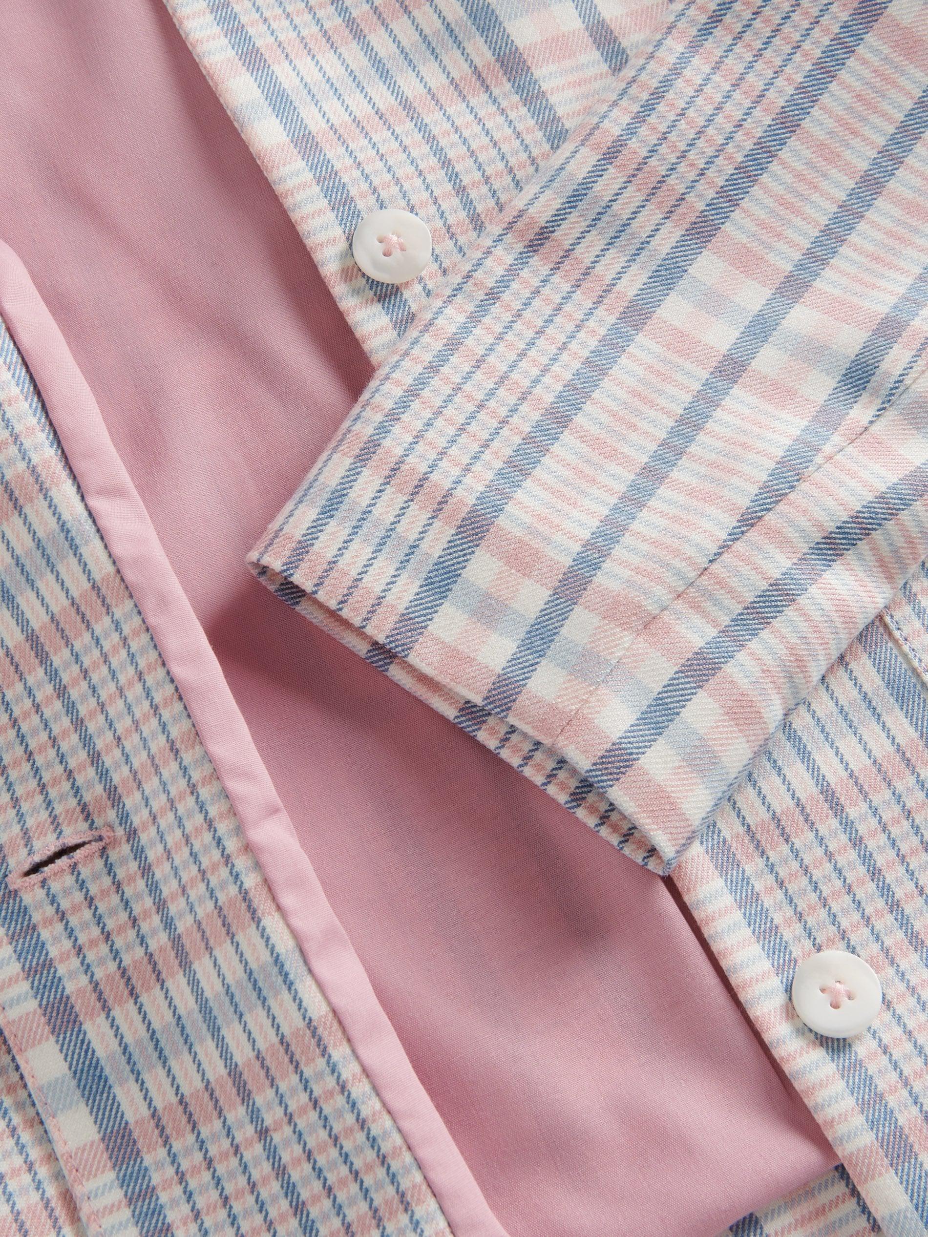 Orange Cropped Check Blazer, Kids Girls, , large image number 6