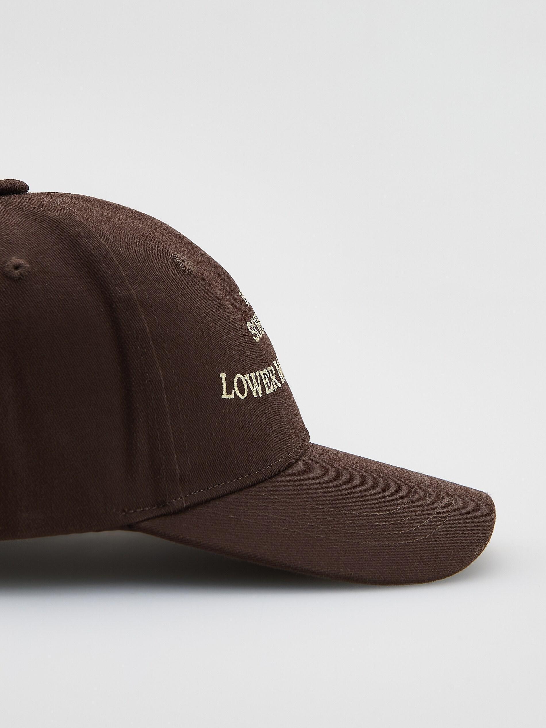 Brown Cap With Embroidery, Brown, large image number 1