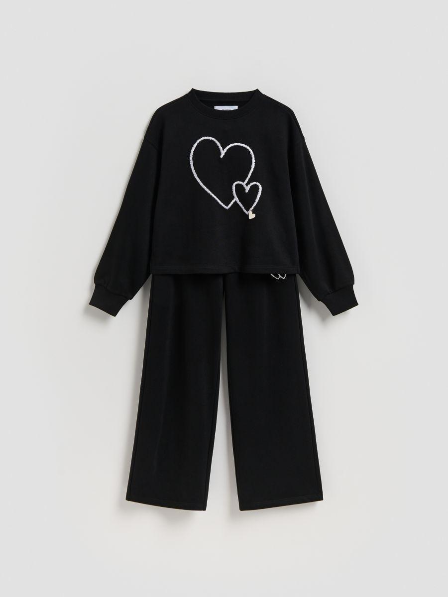 Black Set with high cotton content, Black, large image number 0