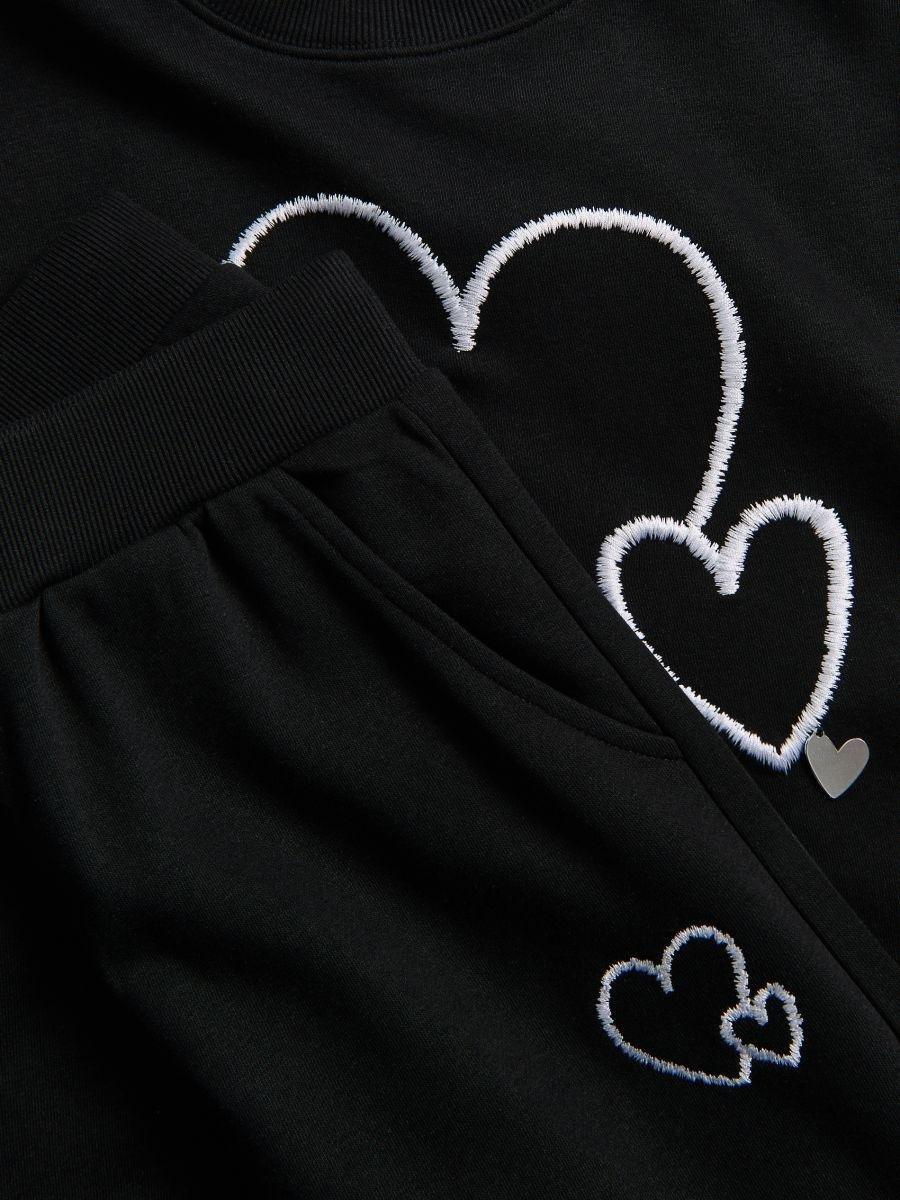 Black Set with high cotton content, Black, large image number 1