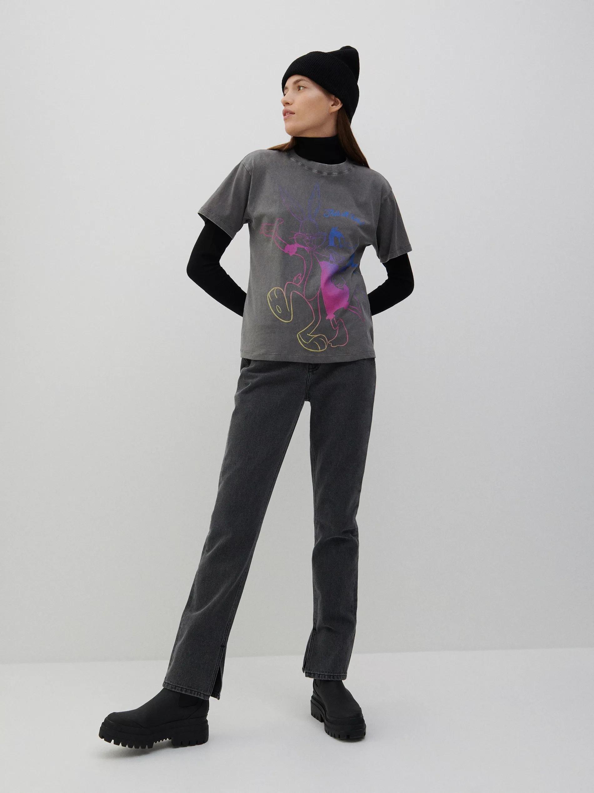 Grey Straight Fit Jeans, , large image number 0