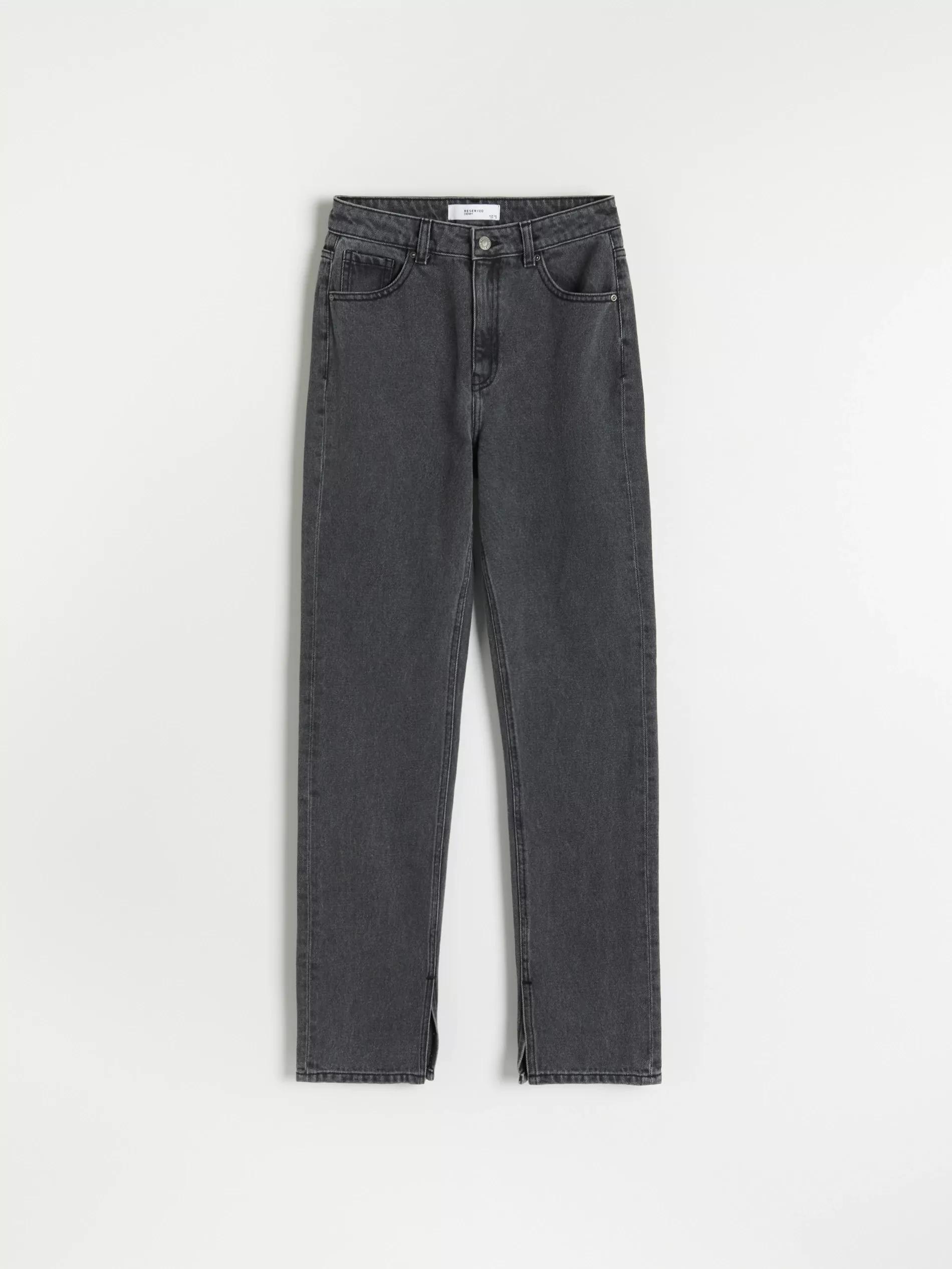 Grey Straight Fit Jeans, , large image number 4