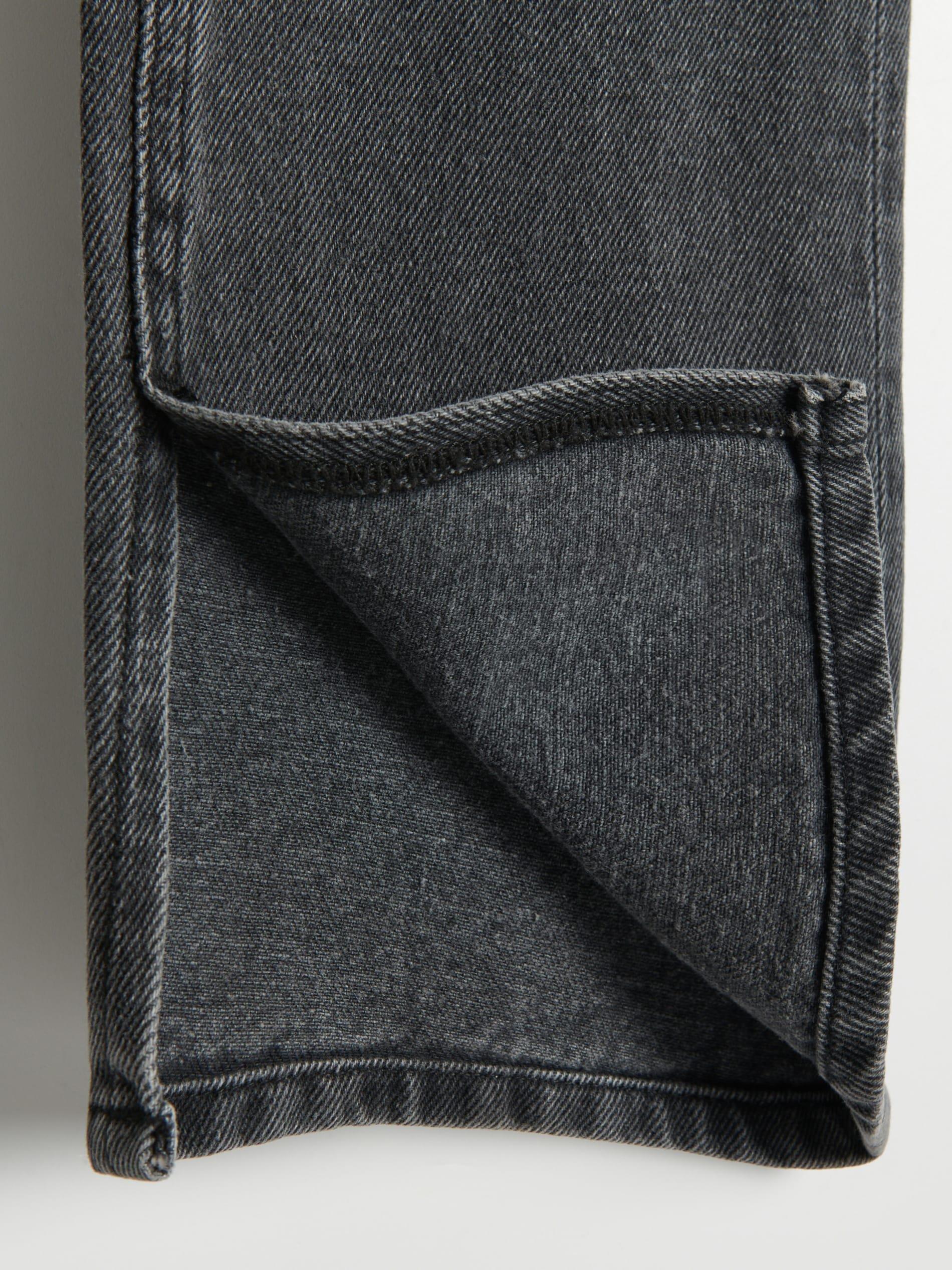 Grey Straight Fit Jeans, , large image number 5