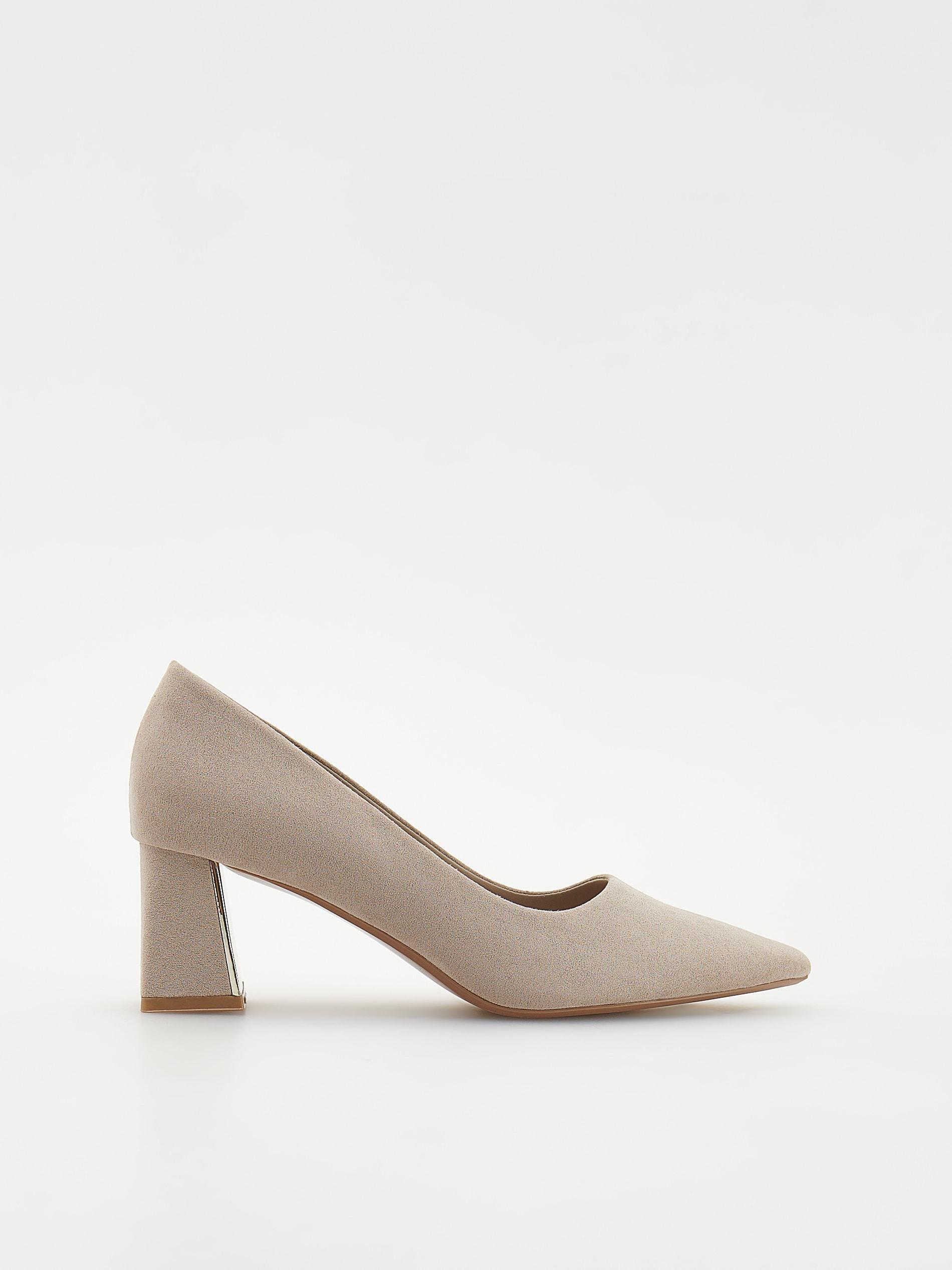 Beige High-Heeled Pumps, , large image number 1