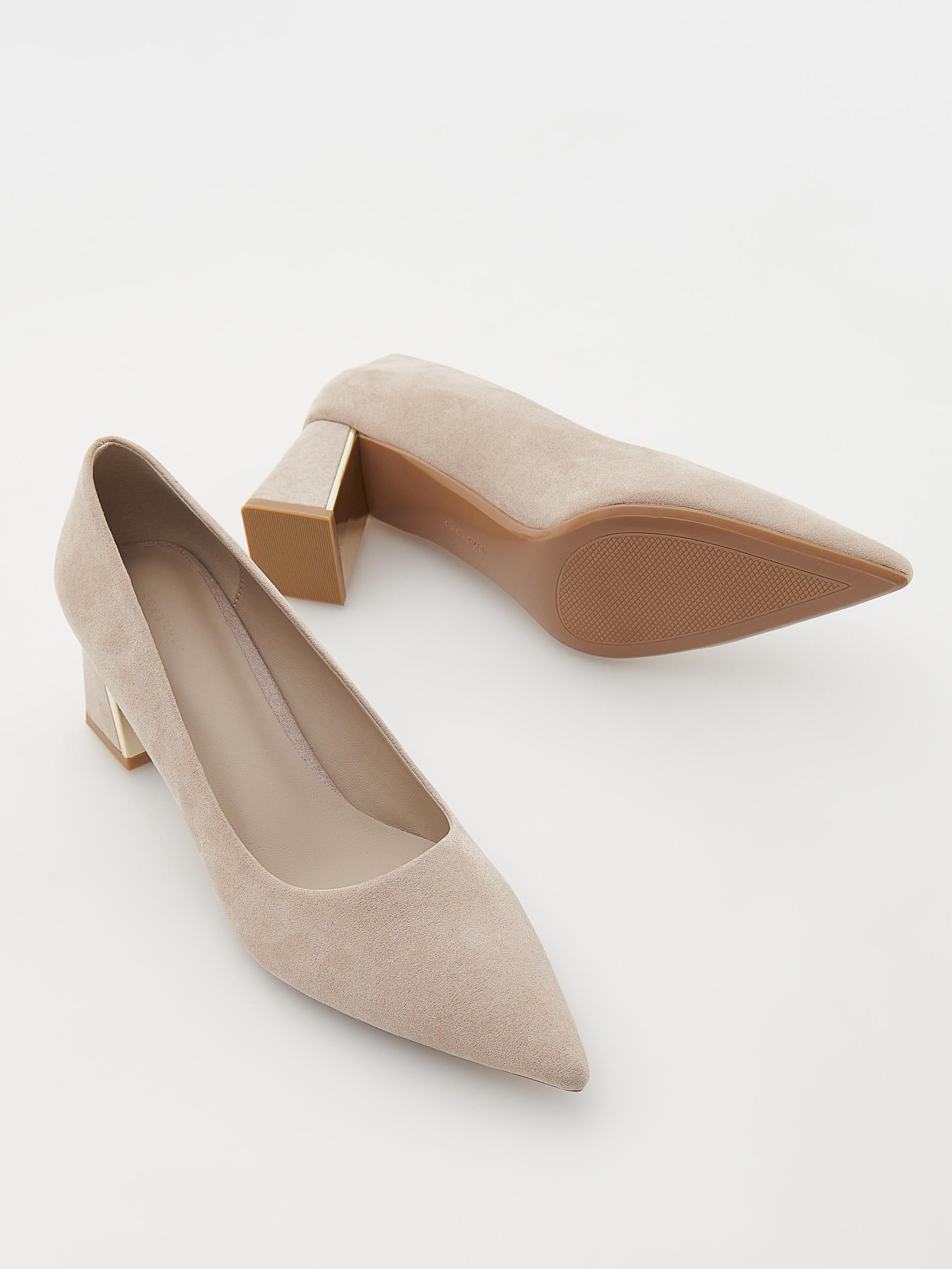 Beige High-Heeled Pumps, , large image number 5