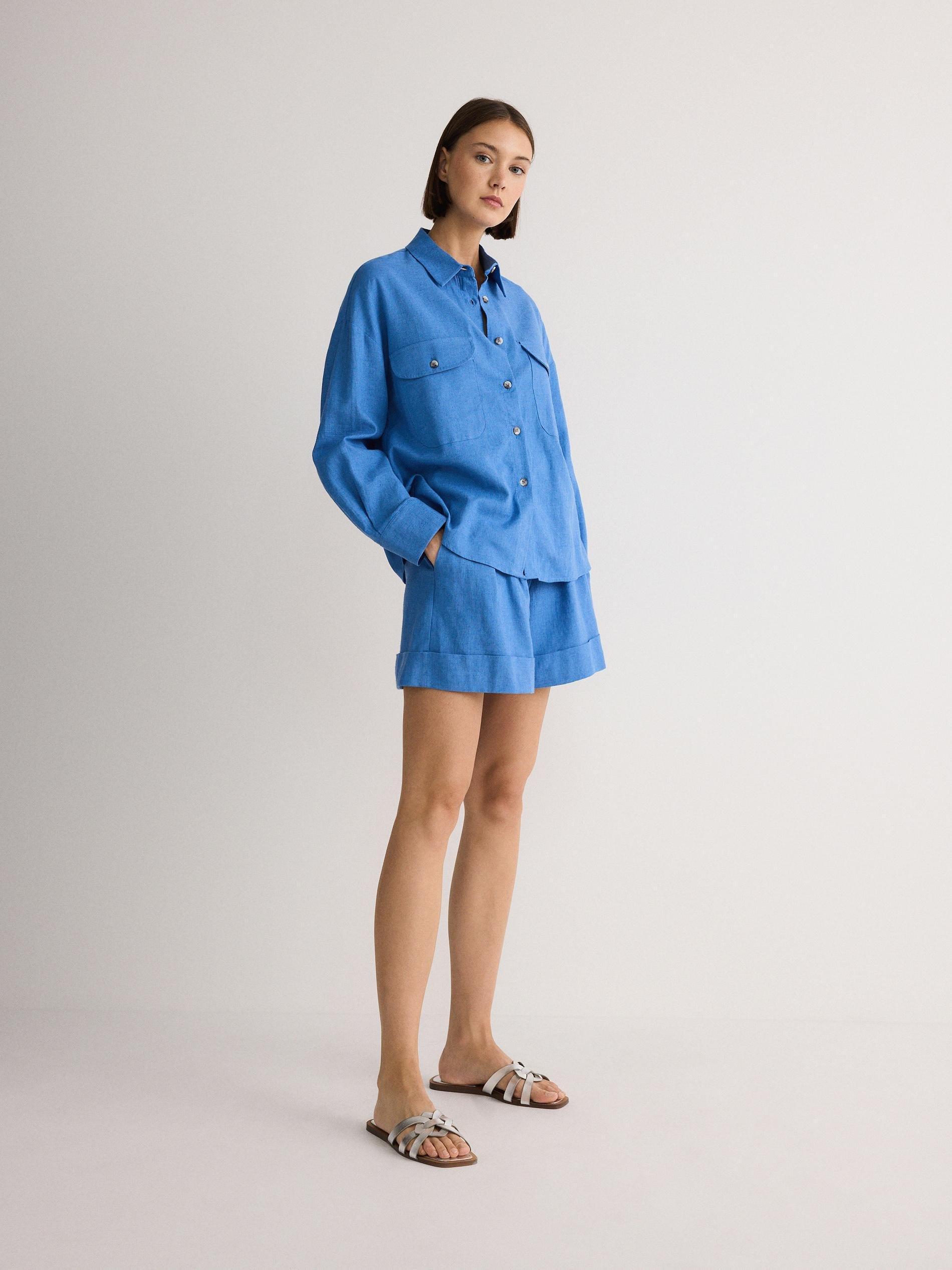 Blue Belted Short, , large image number 2