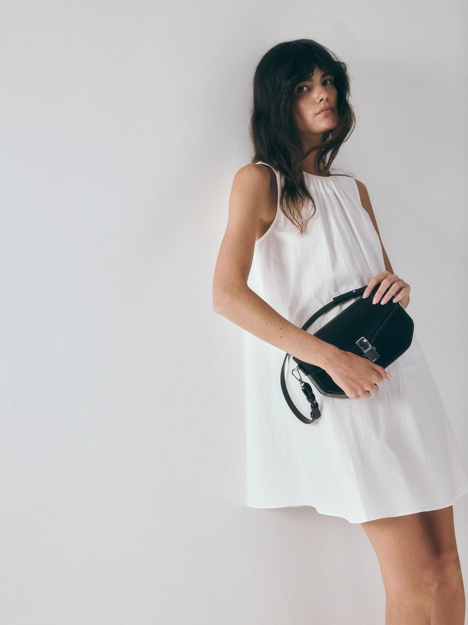 Black Shoulder Bag, Black, large image number 11