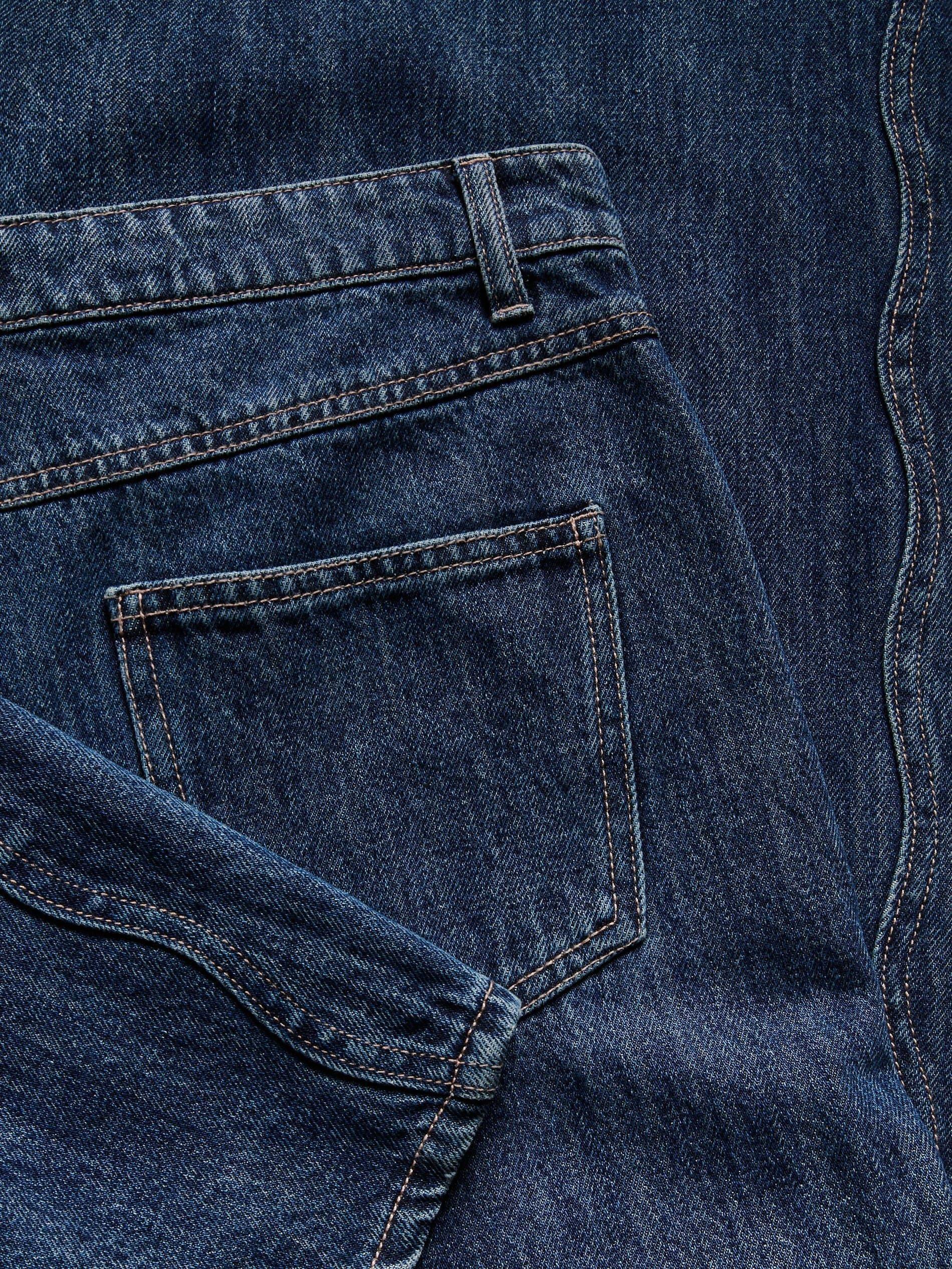 جينز أزرق واسع الساق, Blue, large image number 5