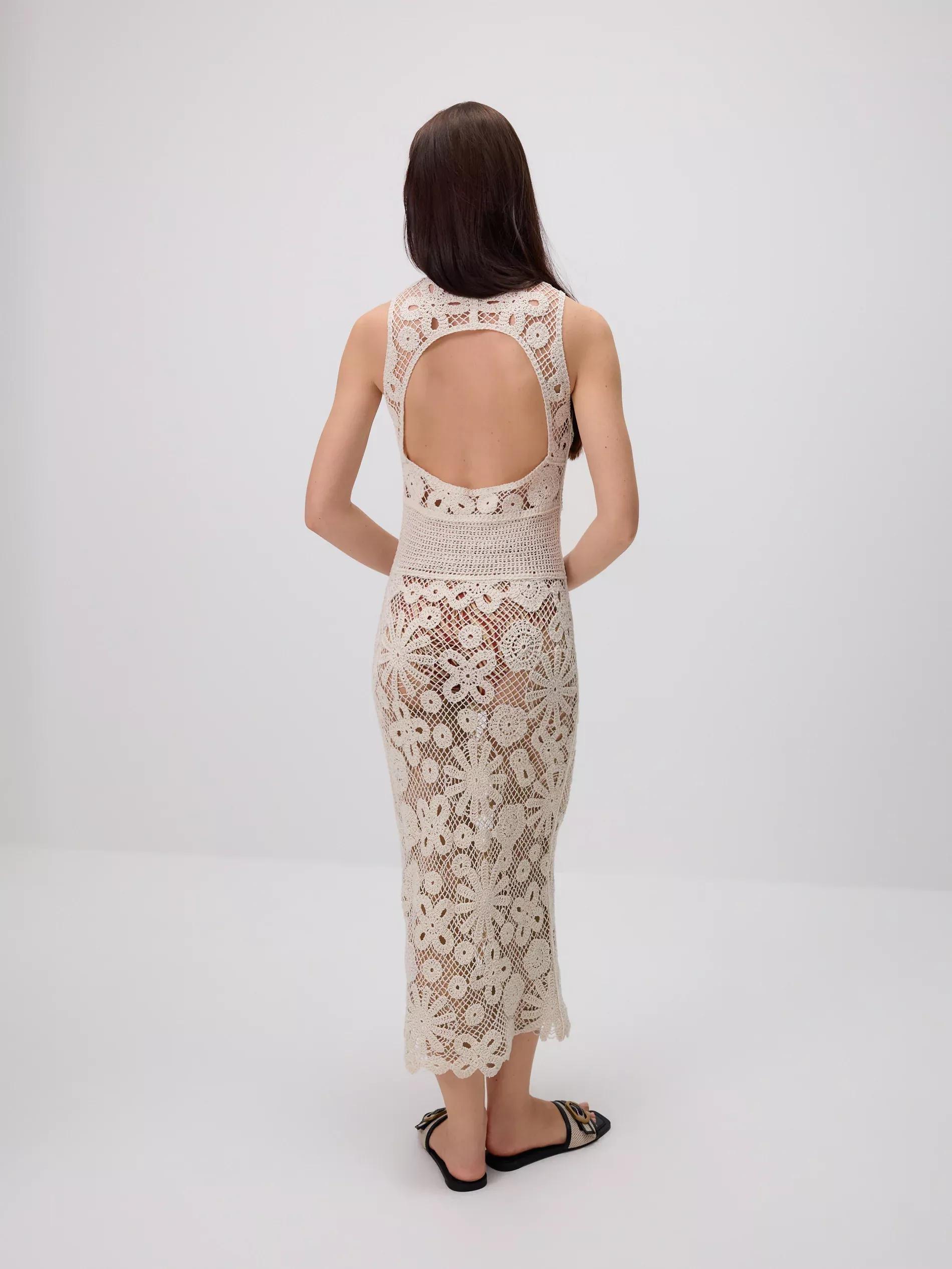 White Long Beach Cover-Up, , large image number 2