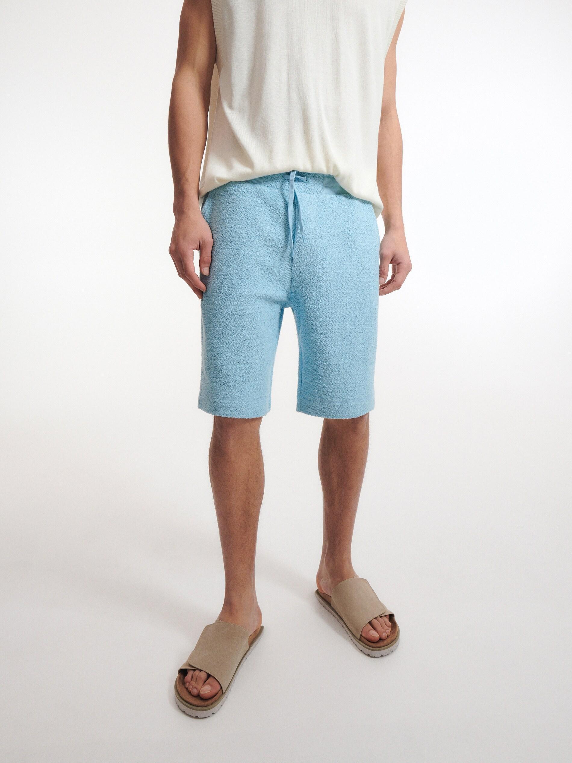 Blue Terrycloth Shorts, , large image number 1