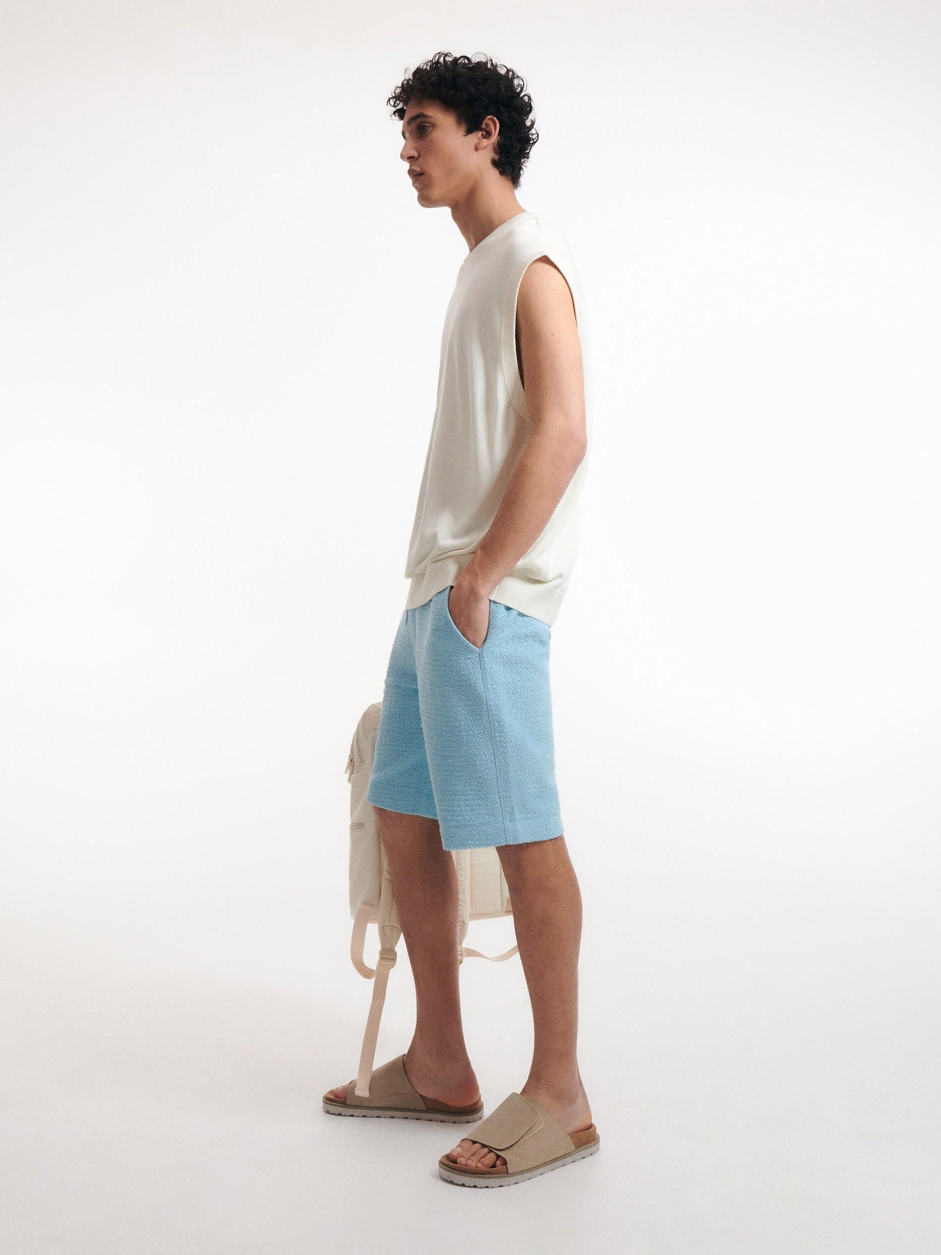 Blue Terrycloth Shorts, , large image number 2
