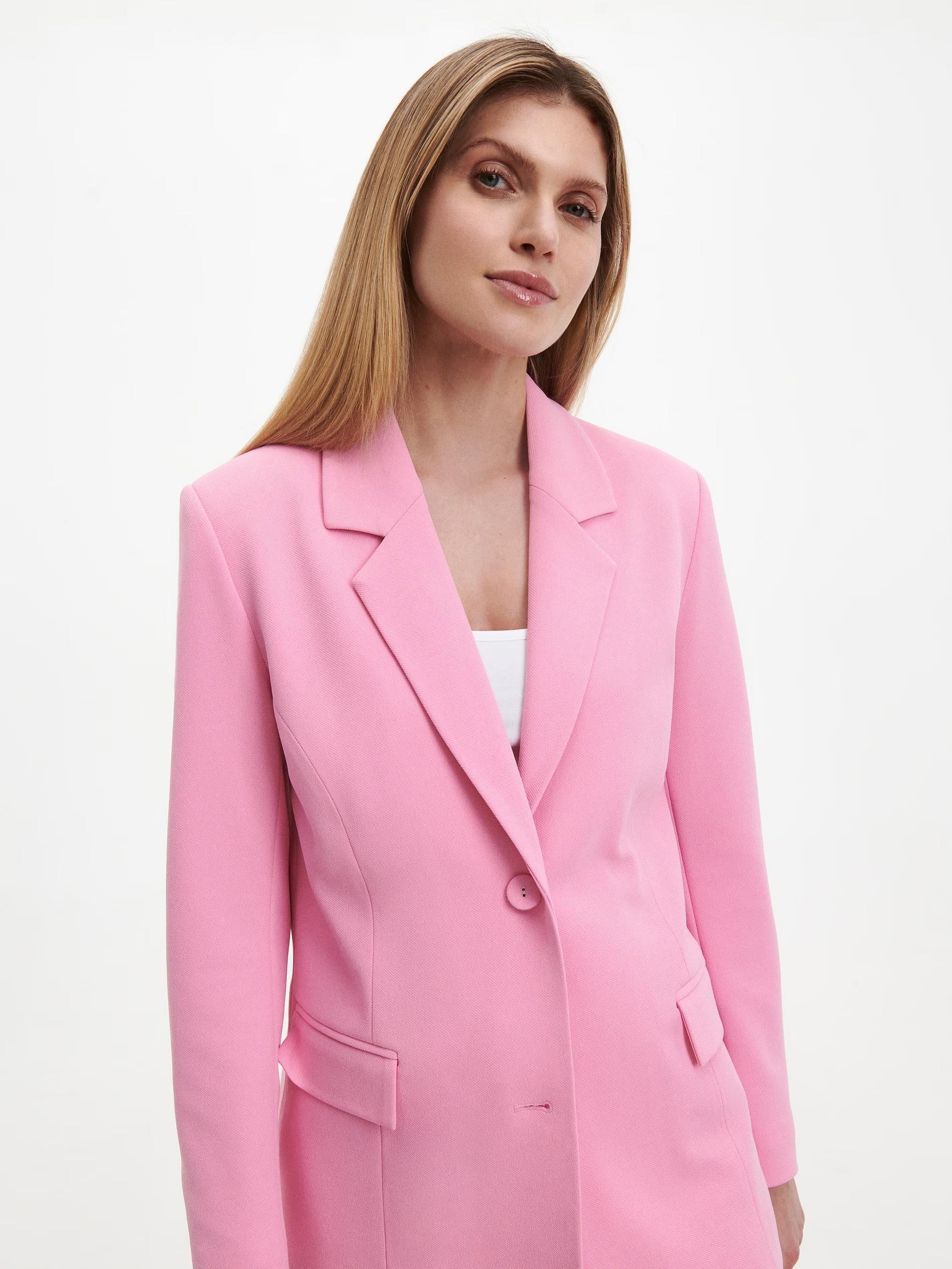 Pink Single Breasted Blazer