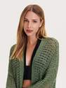 Reserved - Green Open Knit Cardigan