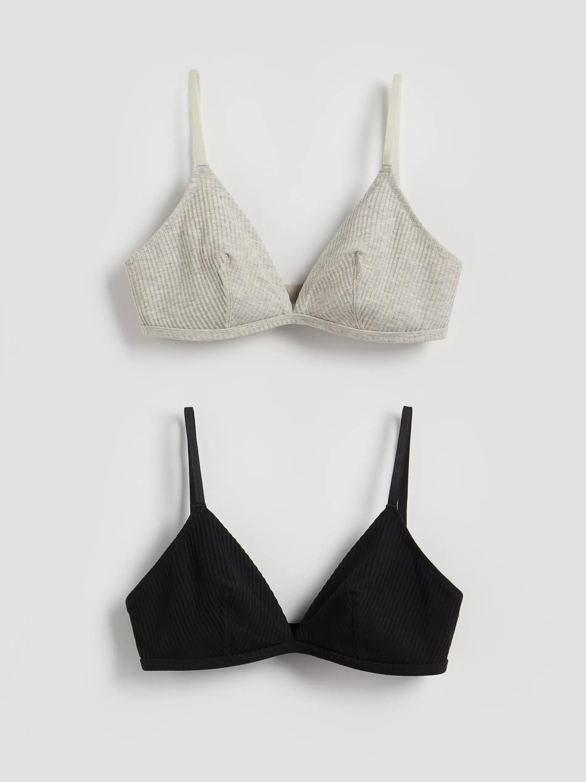 Black Soft Bras 2 Pack, Black, large image number 0