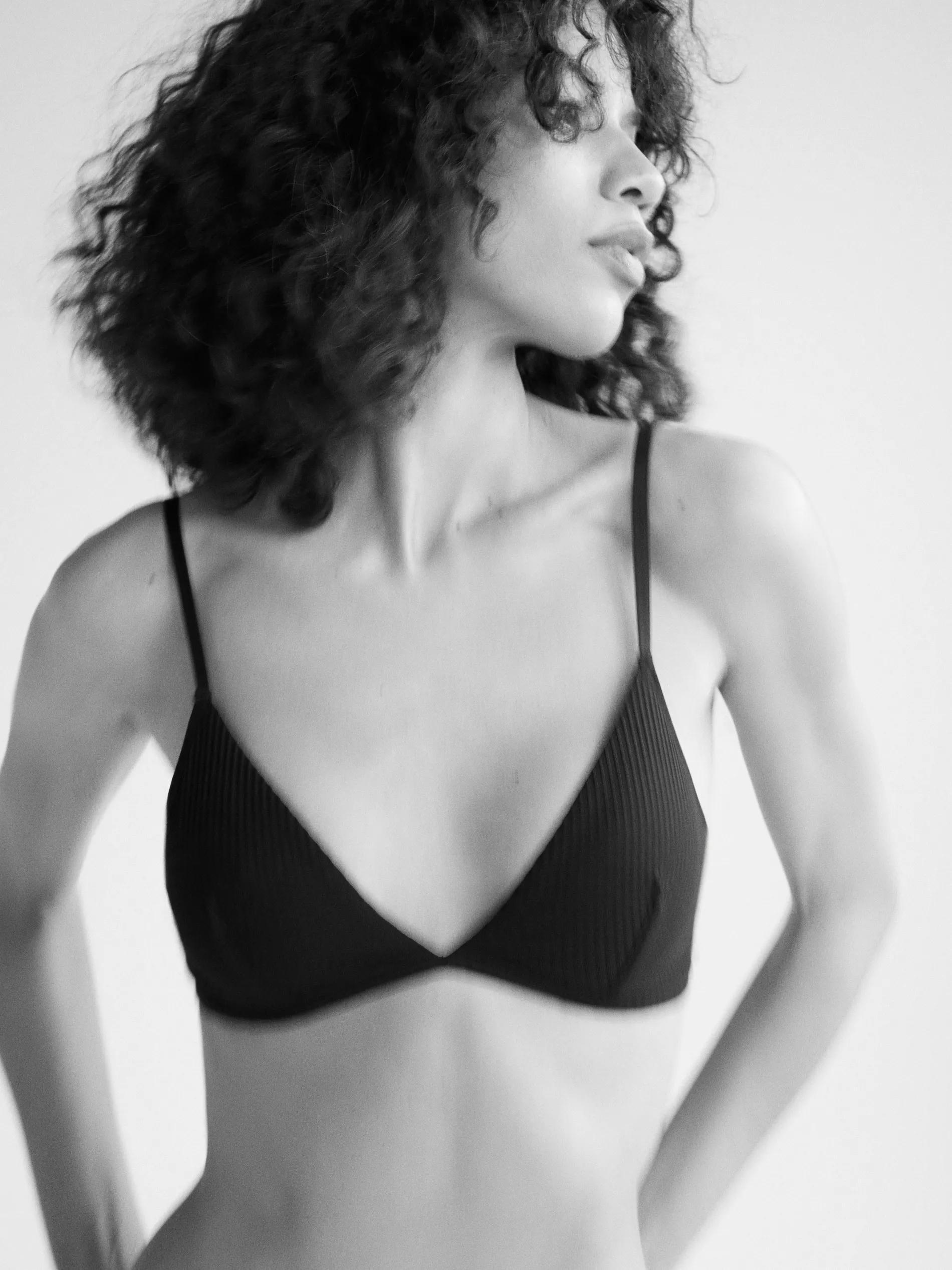 Black Soft Bras 2 Pack, Black, large image number 4