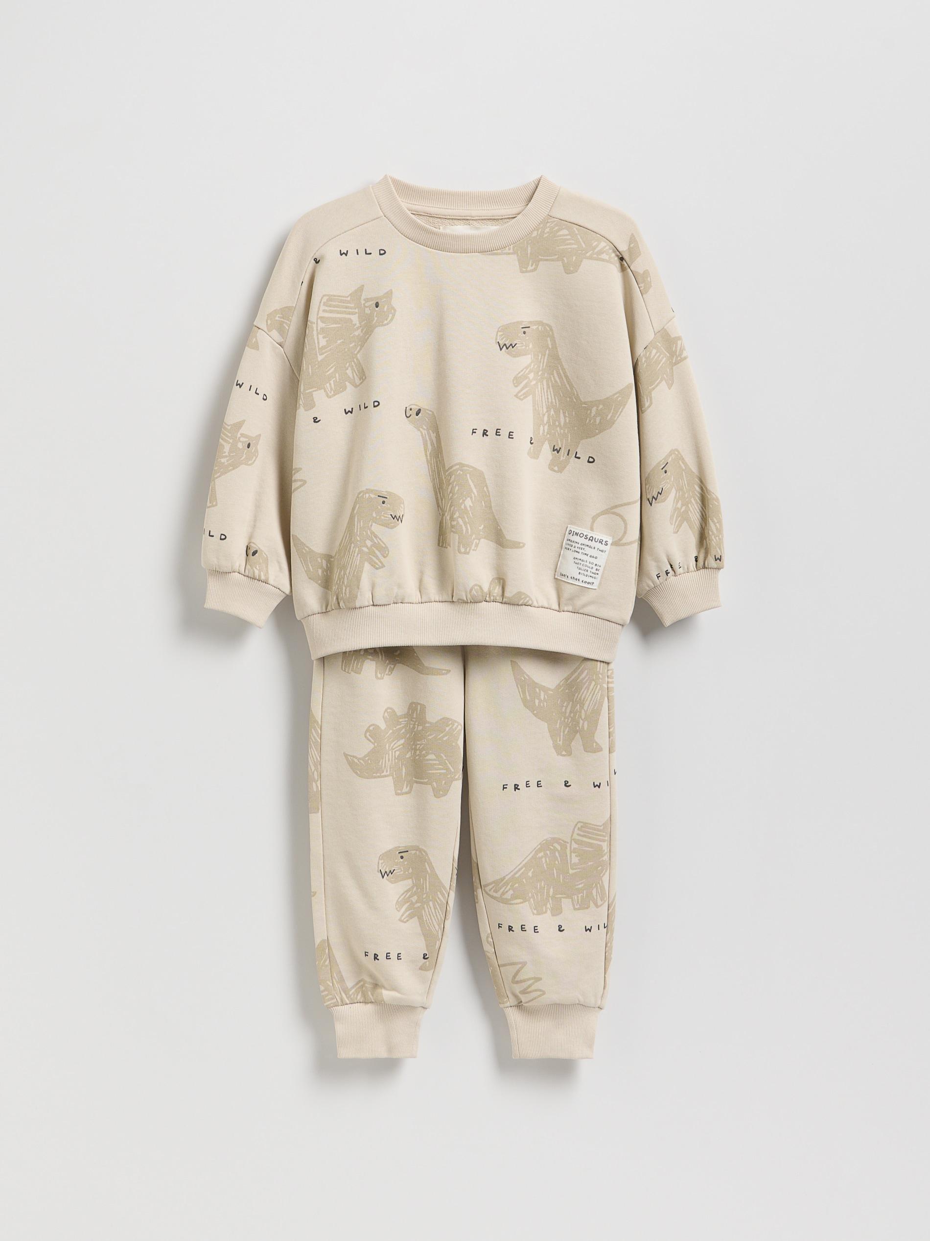 Beige Cotton Rich Set, Ivory, large image number 0