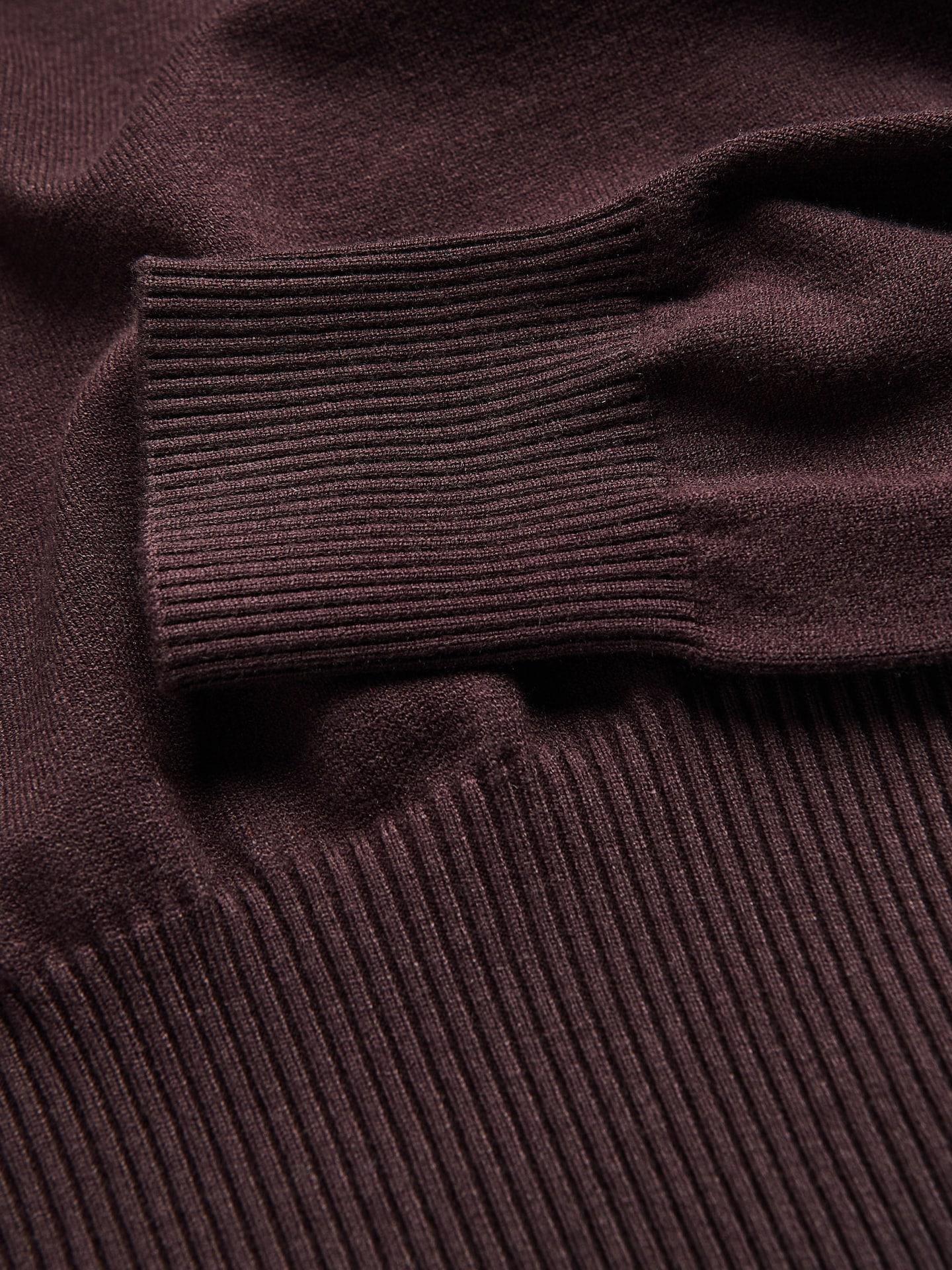 Red Viscose Blend Jumper, Burgundy, large image number 4