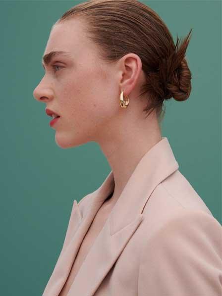 Beige Cropped Blazer, Women, , large image number 7