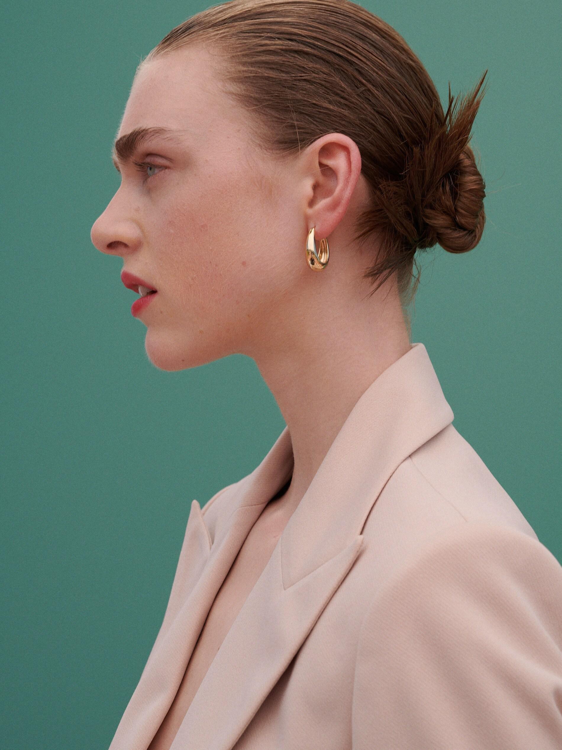 Beige Cropped Blazer, Women, , large image number 8