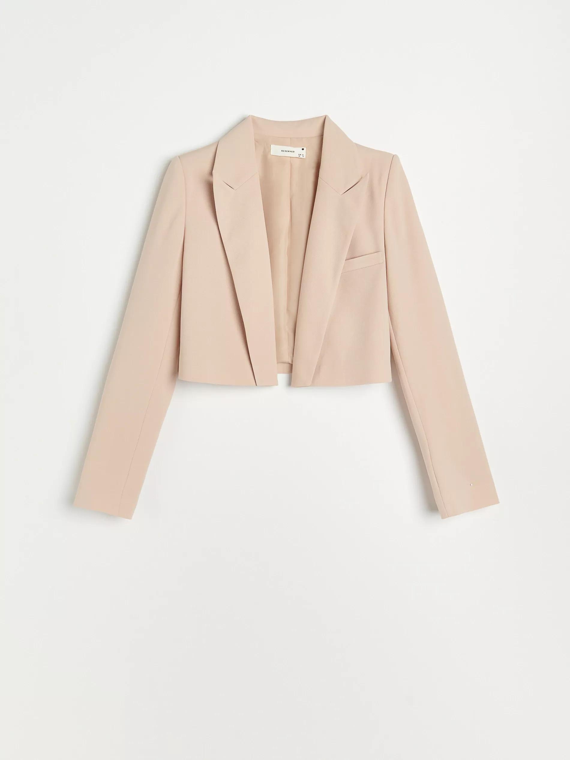 Beige Cropped Blazer, Women, , large image number 9