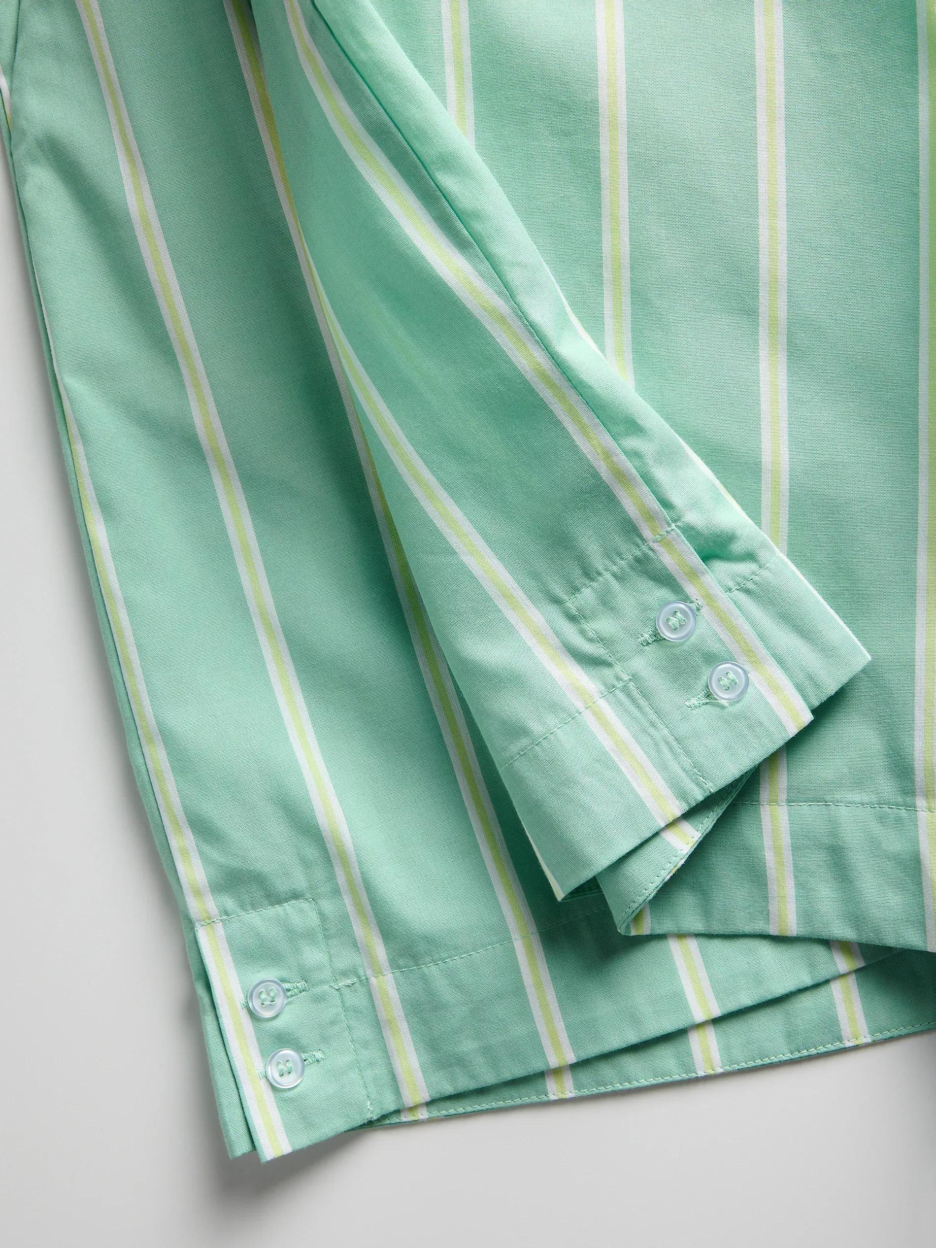 Green Cotton Shorts, , large image number 6