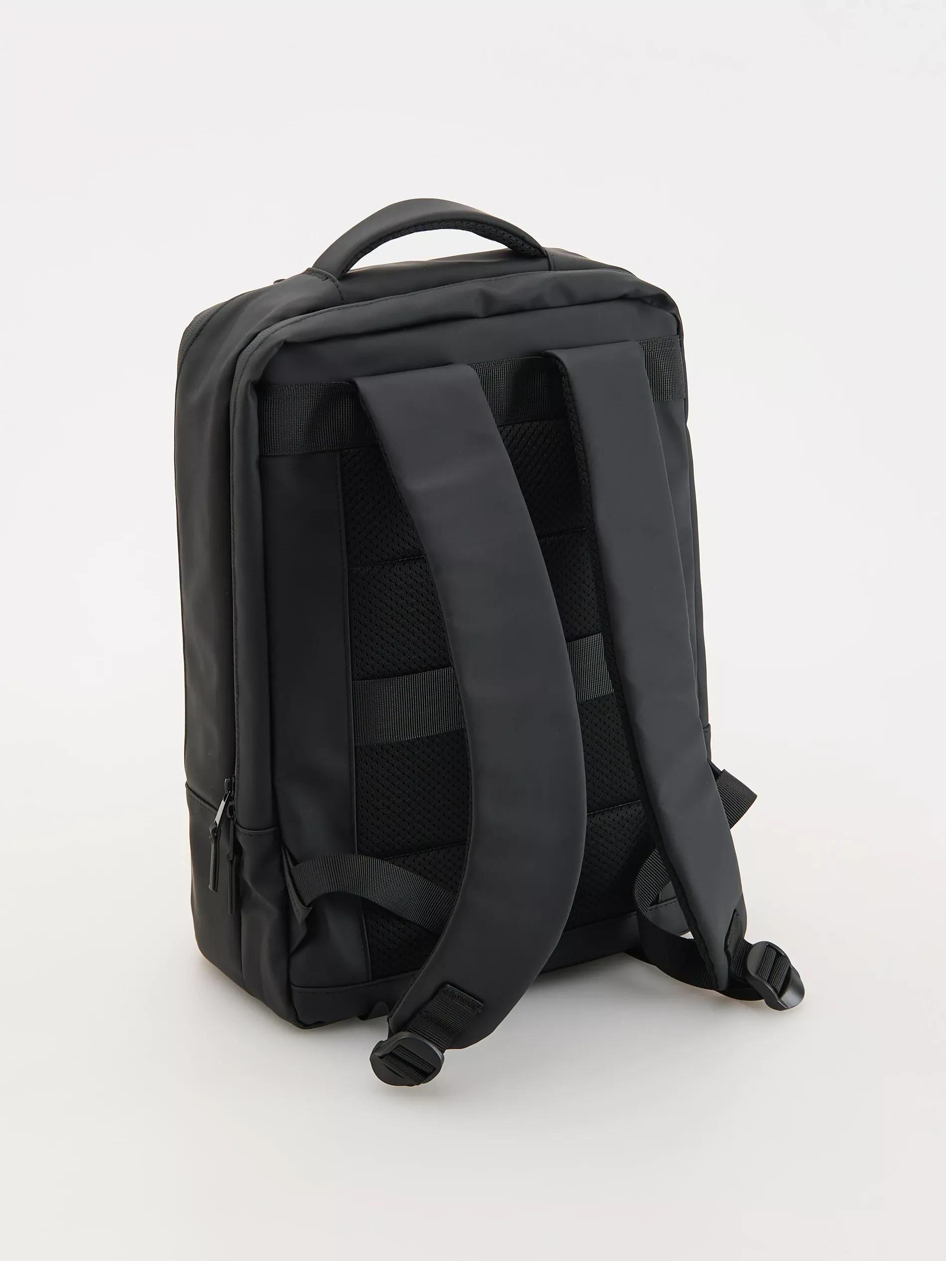 Black Waterproof Backpack, Black, large image number 1