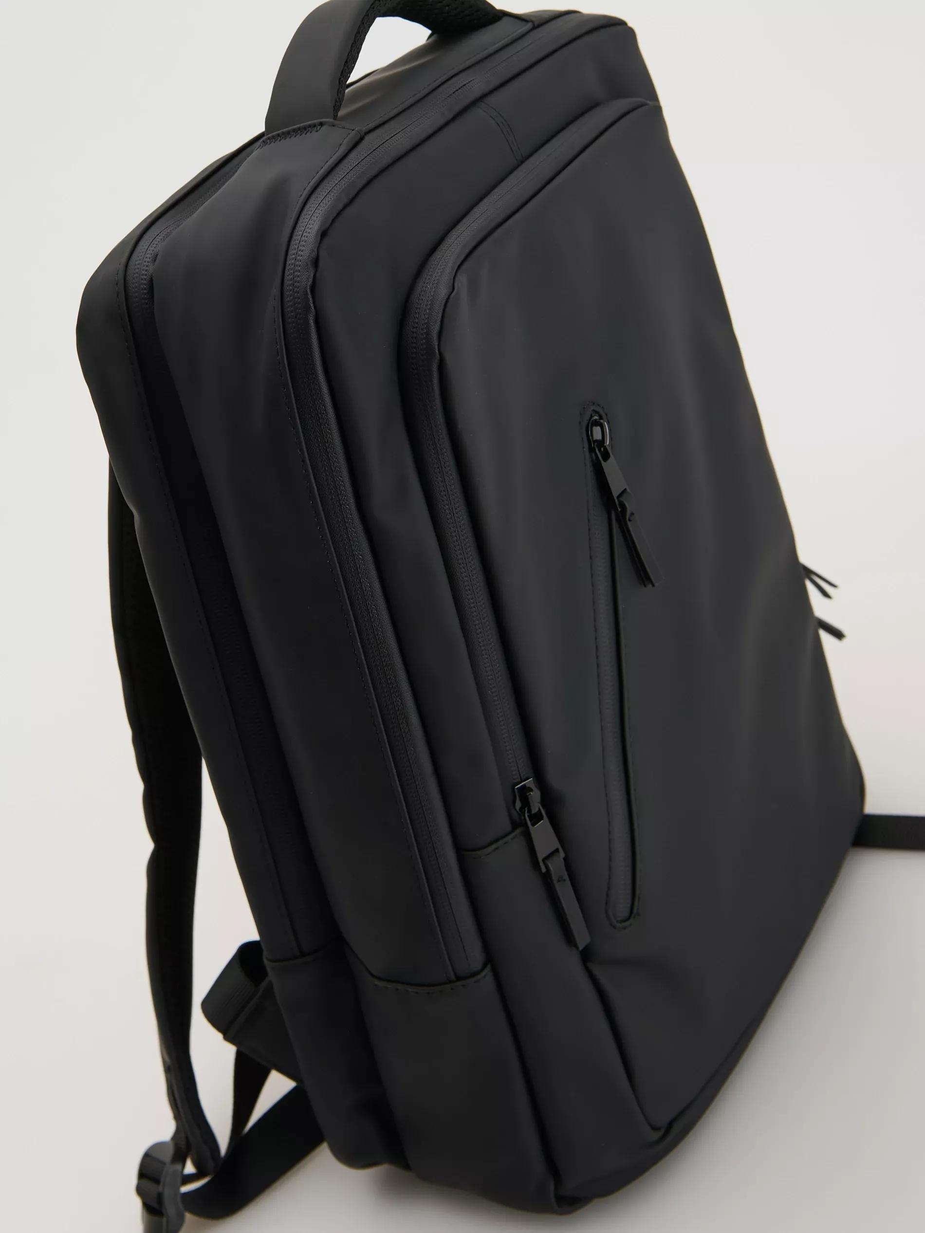 Black Waterproof Backpack, Black, large image number 2
