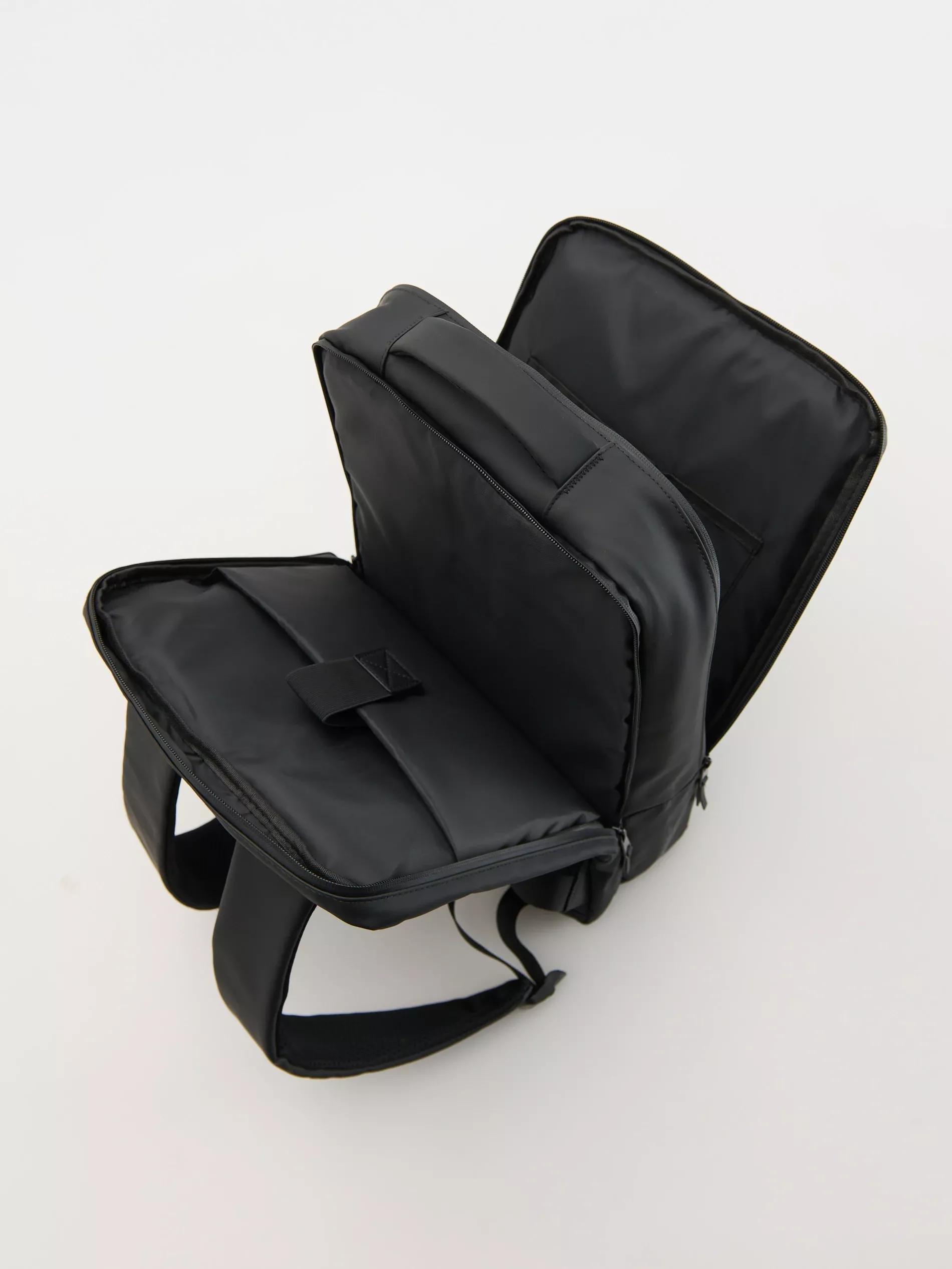 Black Waterproof Backpack, Black, large image number 3