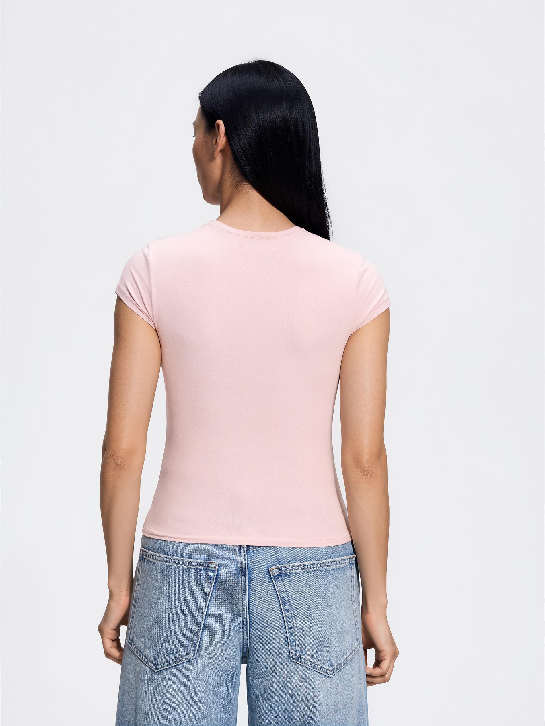 Slim fit T-shirt, Pink, large image number 1