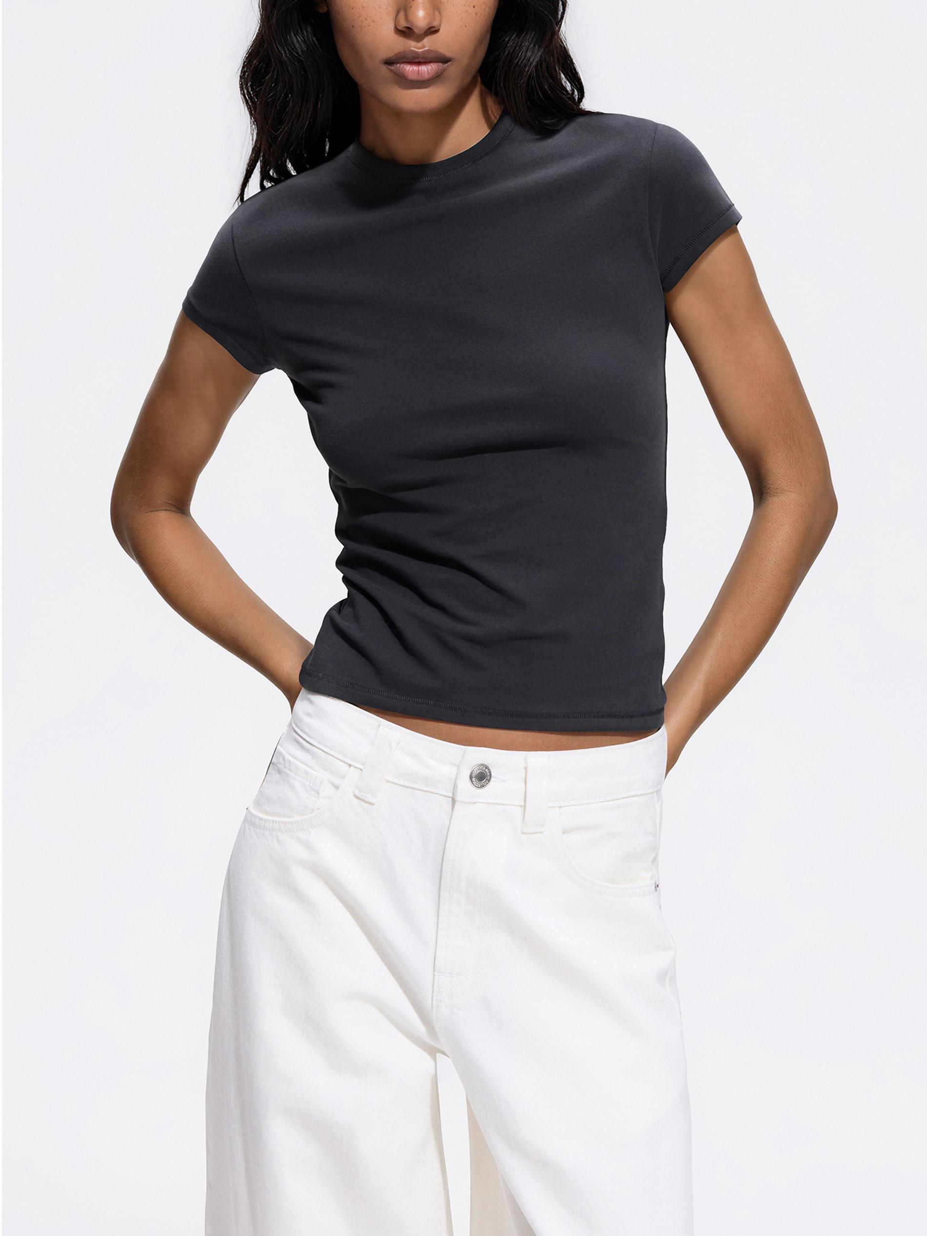 Grey Slim Fit T-Shirt, Grey, medium