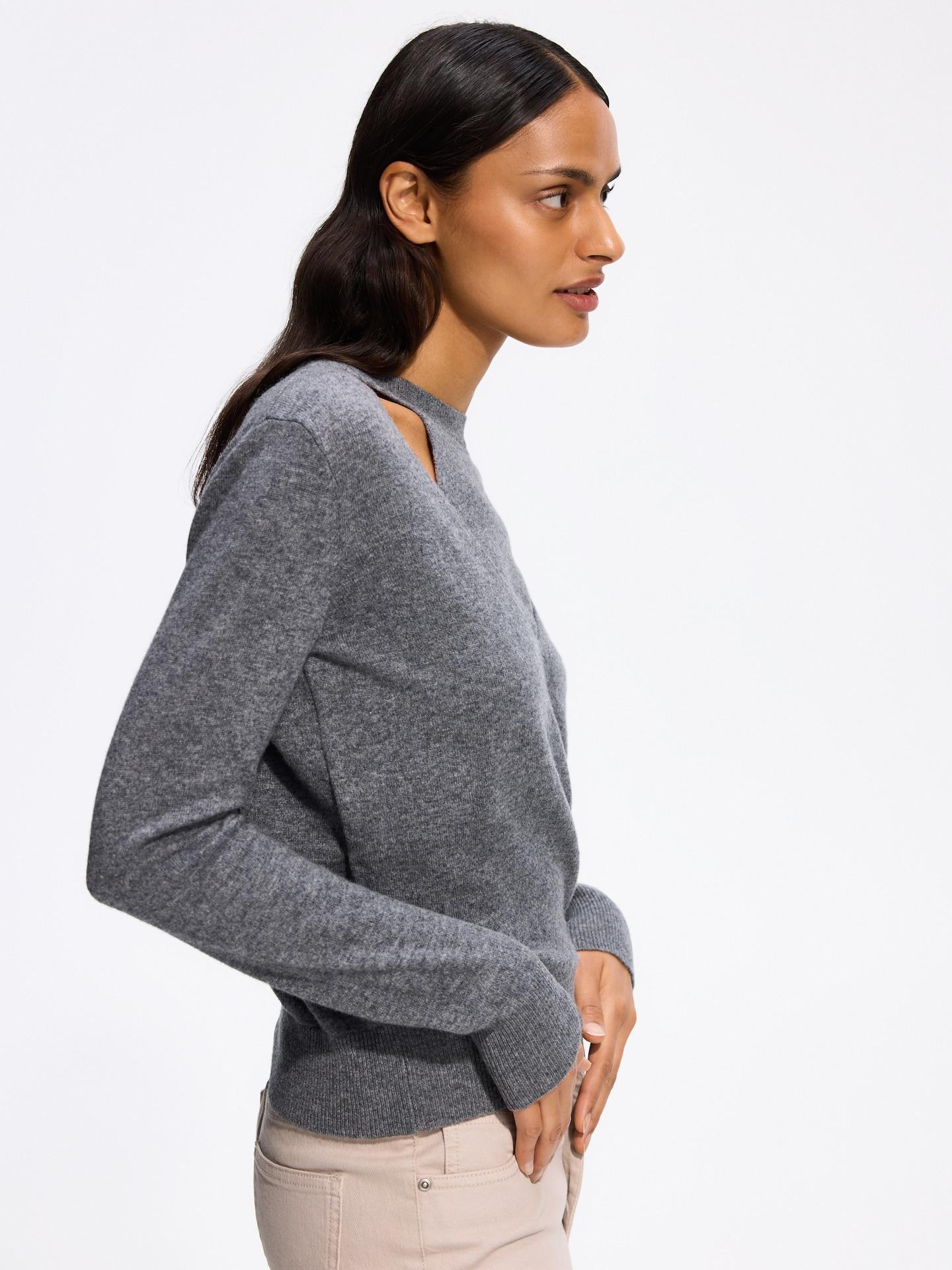 Grey Wool Jumper, Grey, large image number 3