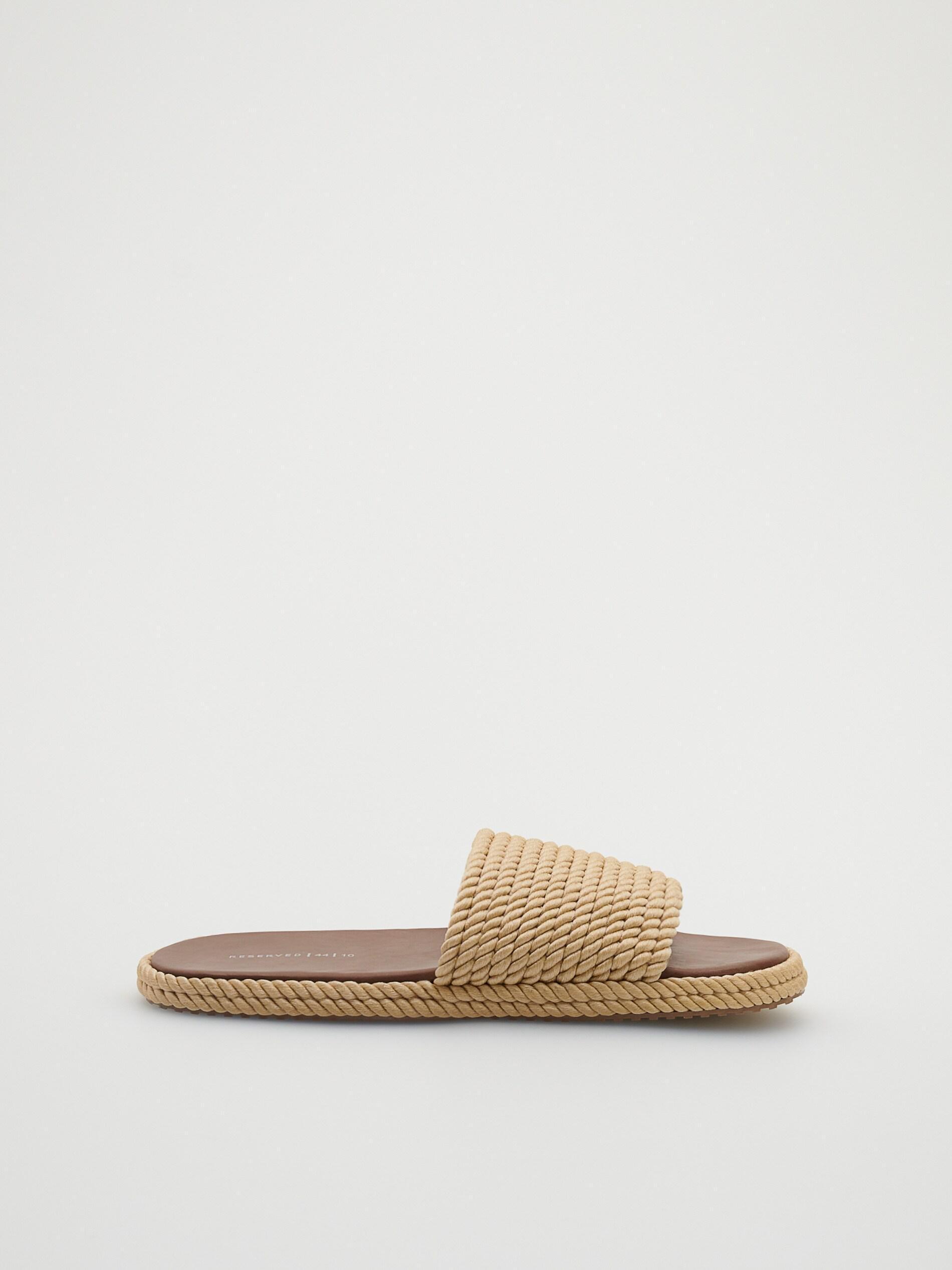 Reserved - Beige Light Cord Slippers
