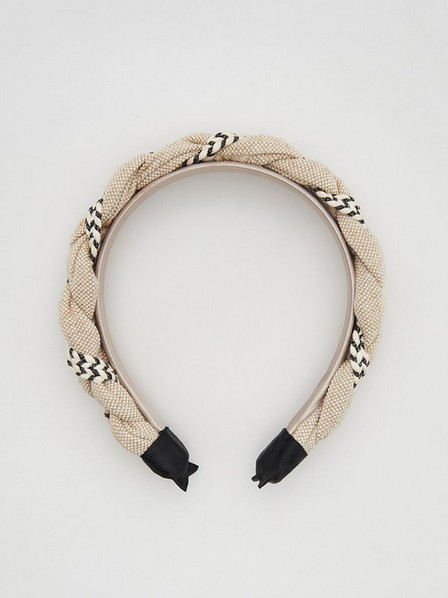 Reserved - Cream Woven Hair Band