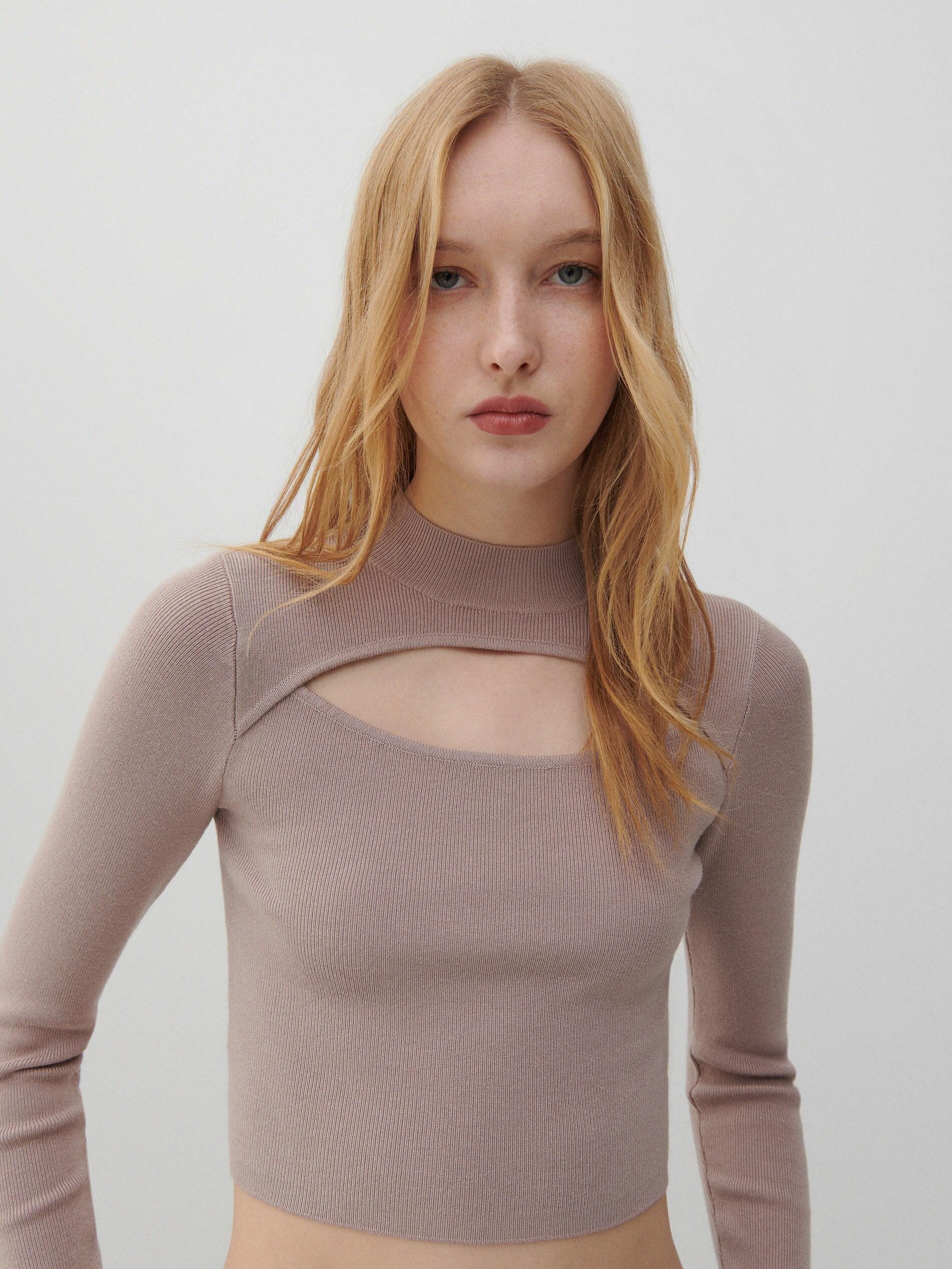 Beige Crop Top, , large image number 7