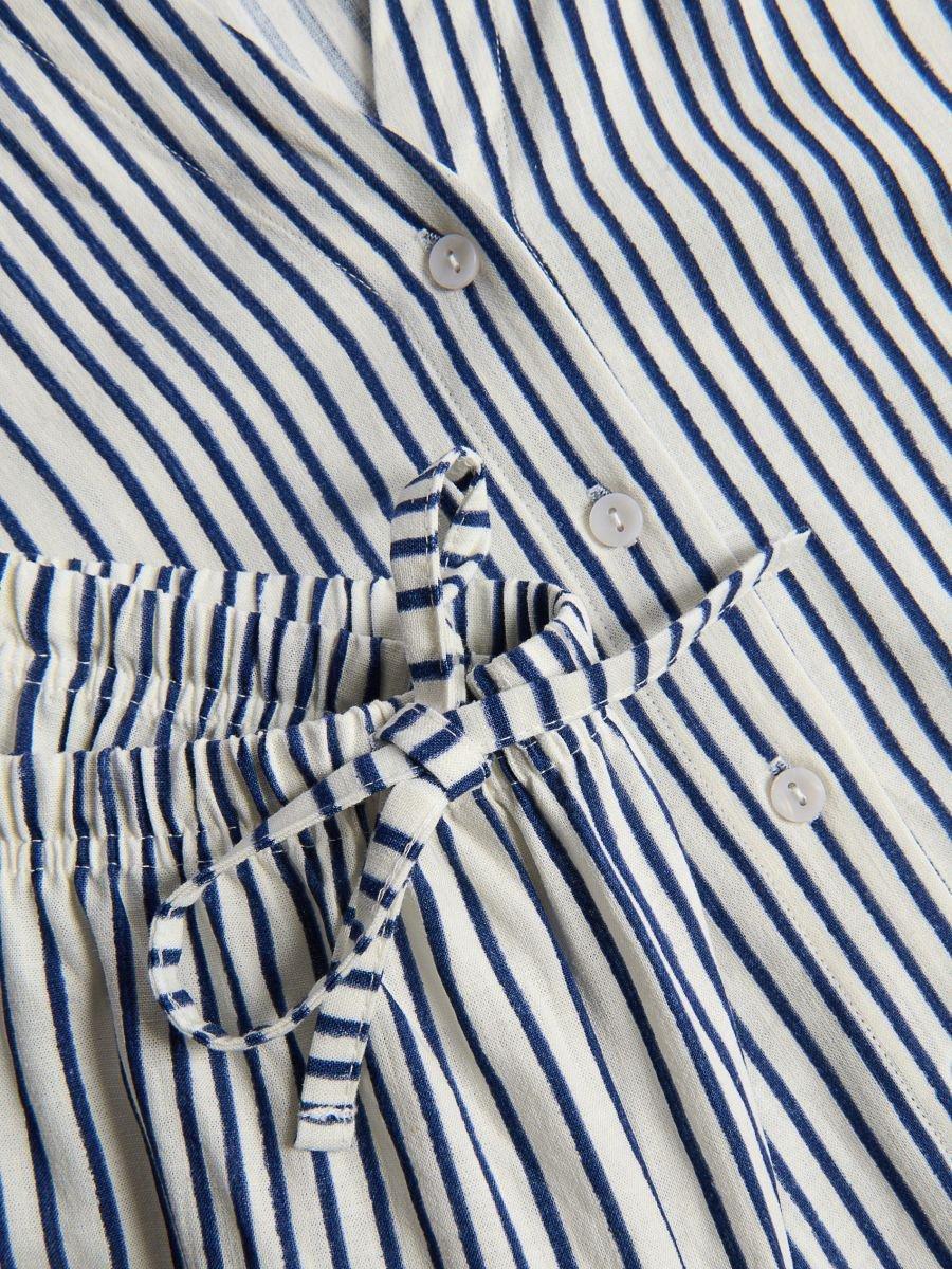Blue Striped Two-Piece Pyjamas, , large image number 1