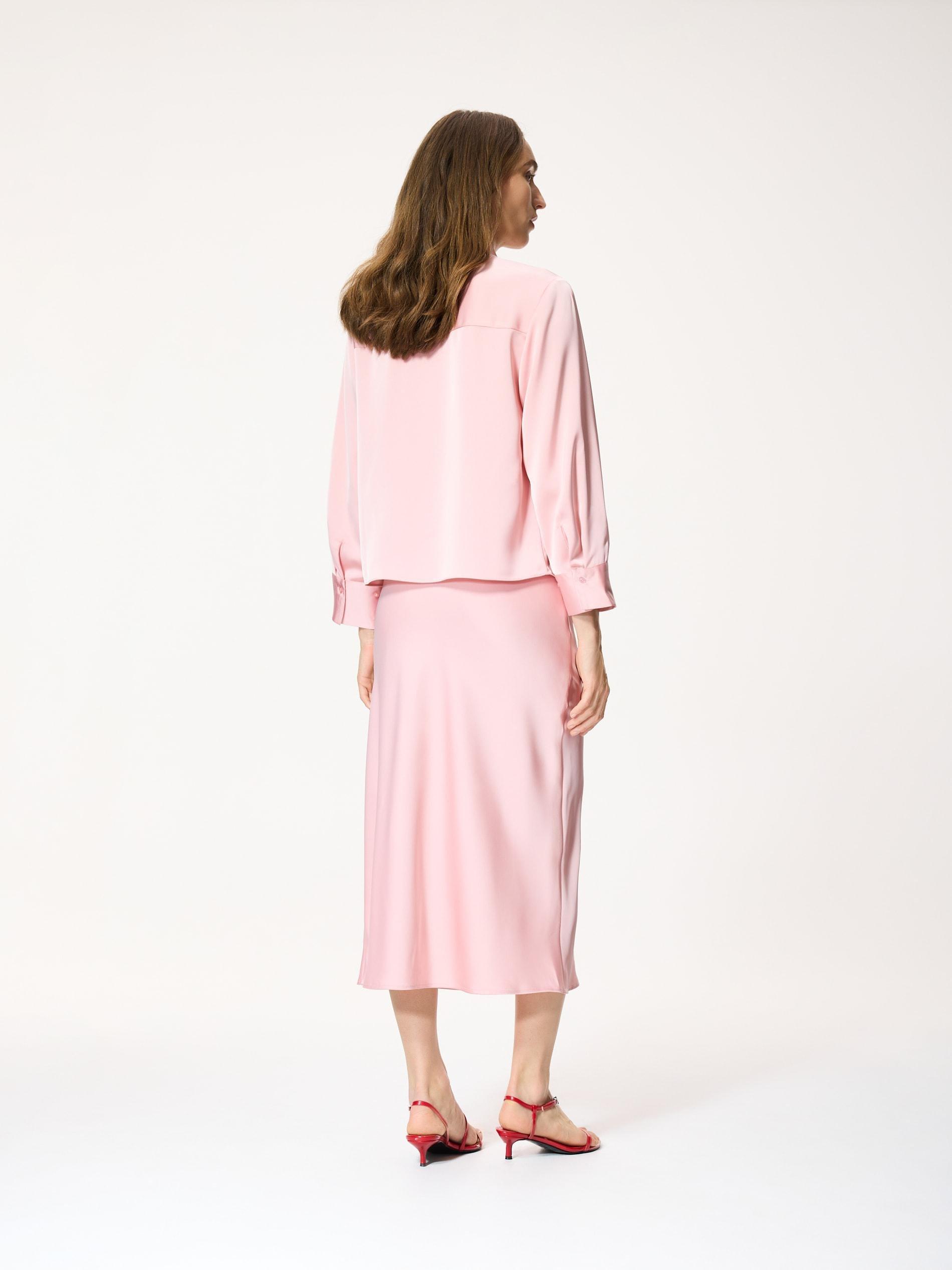 Pink Midi Skirt, Pink, large image number 1