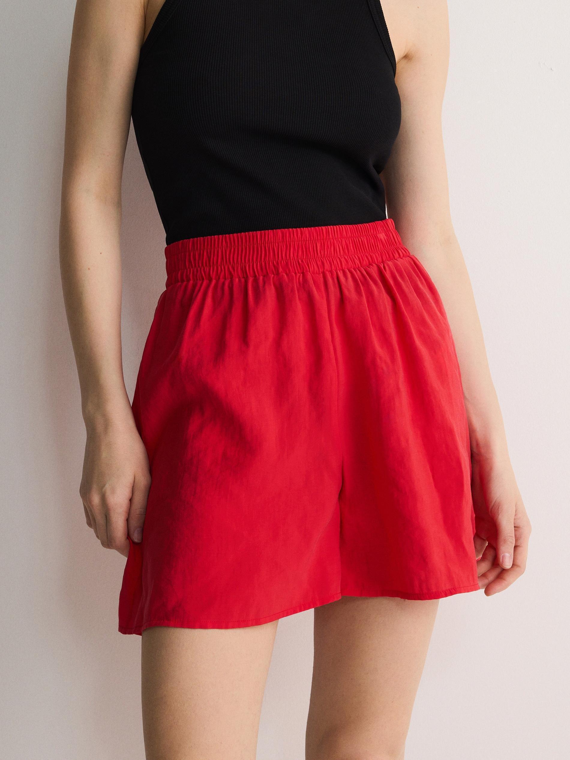 Red Modal Rich Shorts, , large image number 2