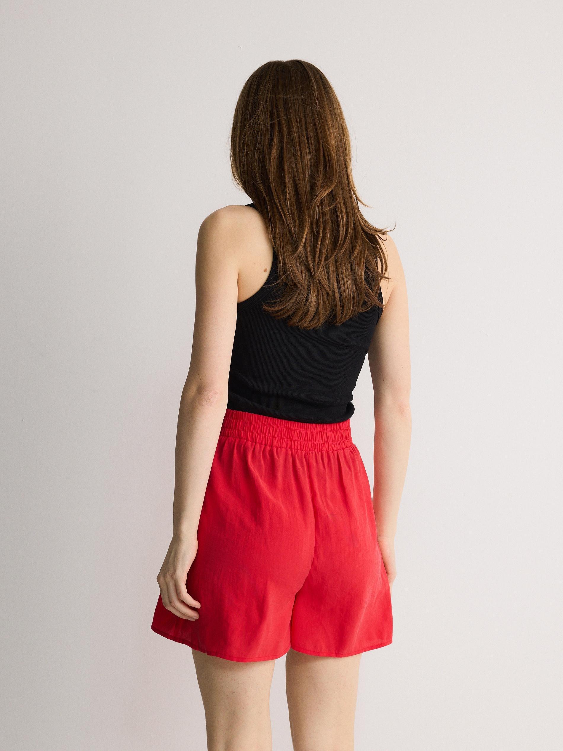 Red Modal Rich Shorts, , large image number 3