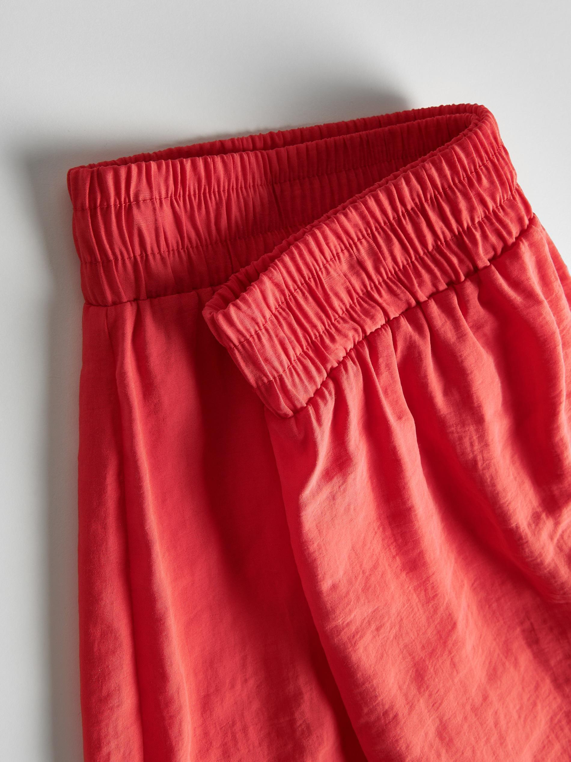 Red Modal Rich Shorts, , large image number 5