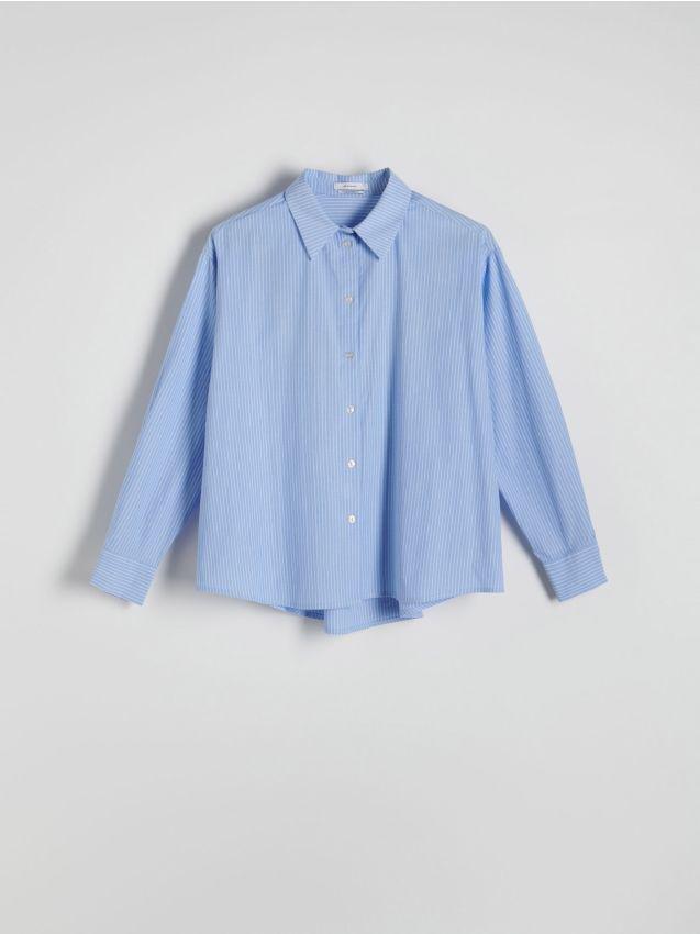 Blue Oversized Shirt, , large image number 0