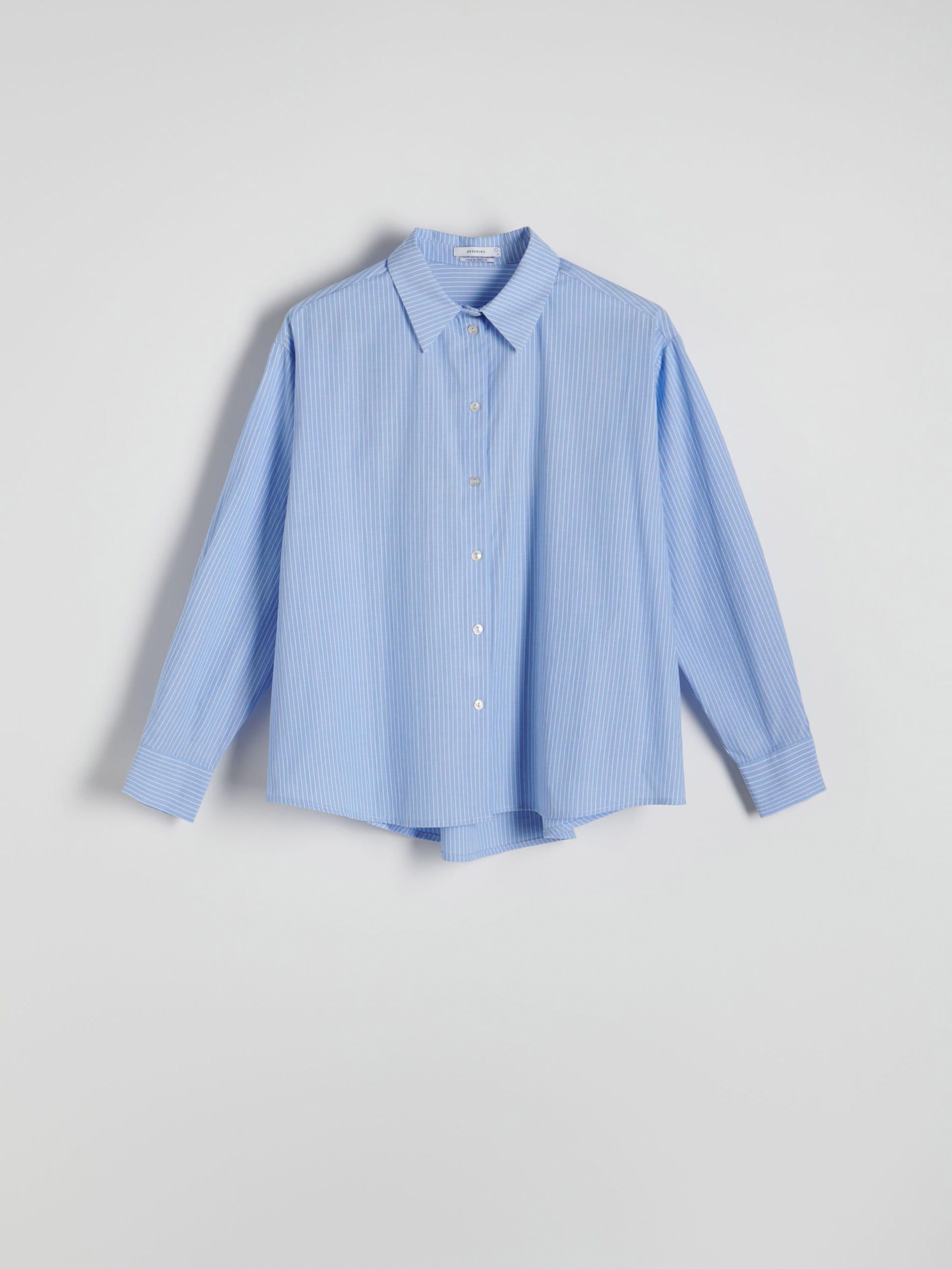 Blue Oversized Shirt, , large image number 1