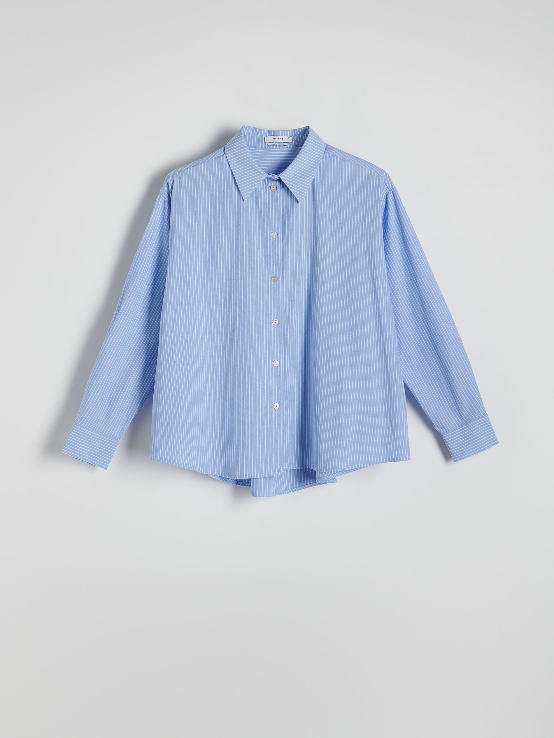 Blue Oversized Shirt, , large image number 4