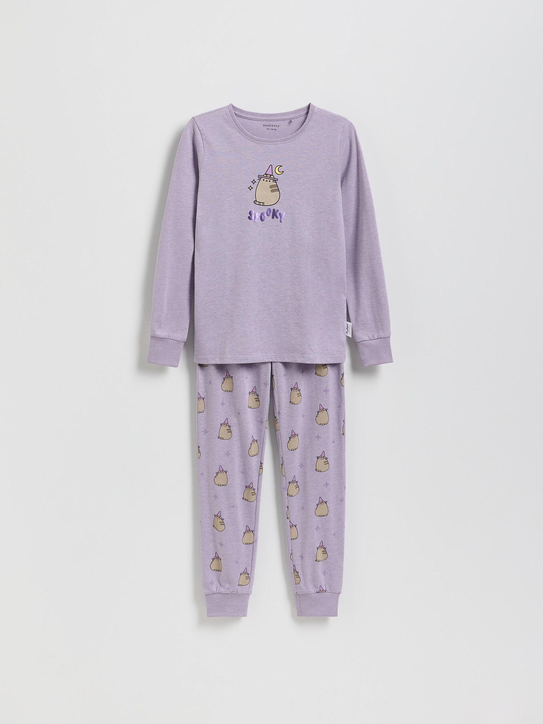 GRAPE Pusheen two-piece PJs, Purple, large image number 0