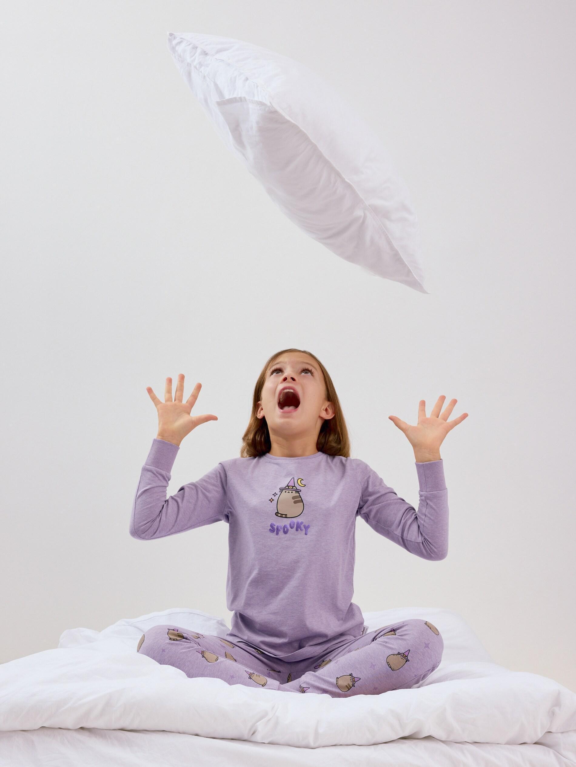 GRAPE Pusheen two-piece PJs, Purple, large image number 1