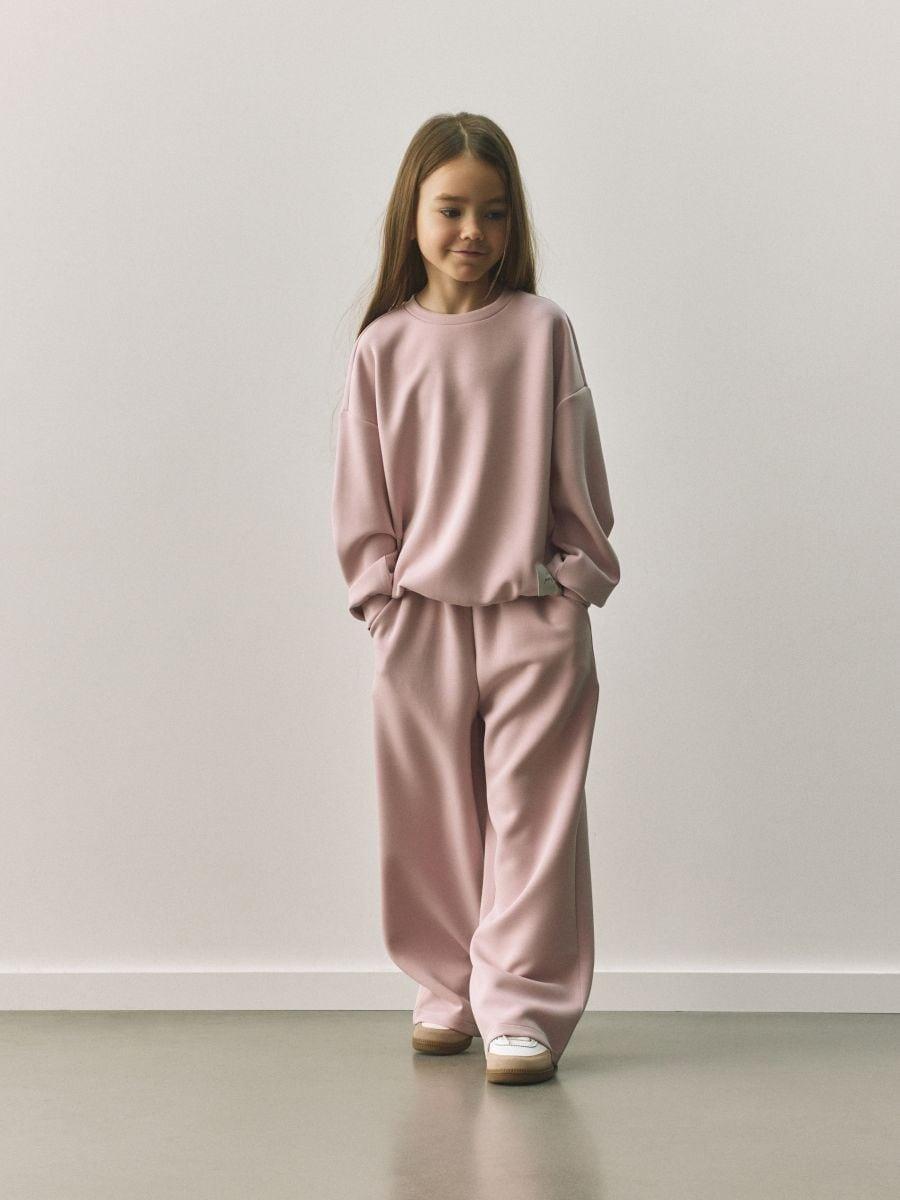 Pink Modal Blend Sweatpants, Pink, medium