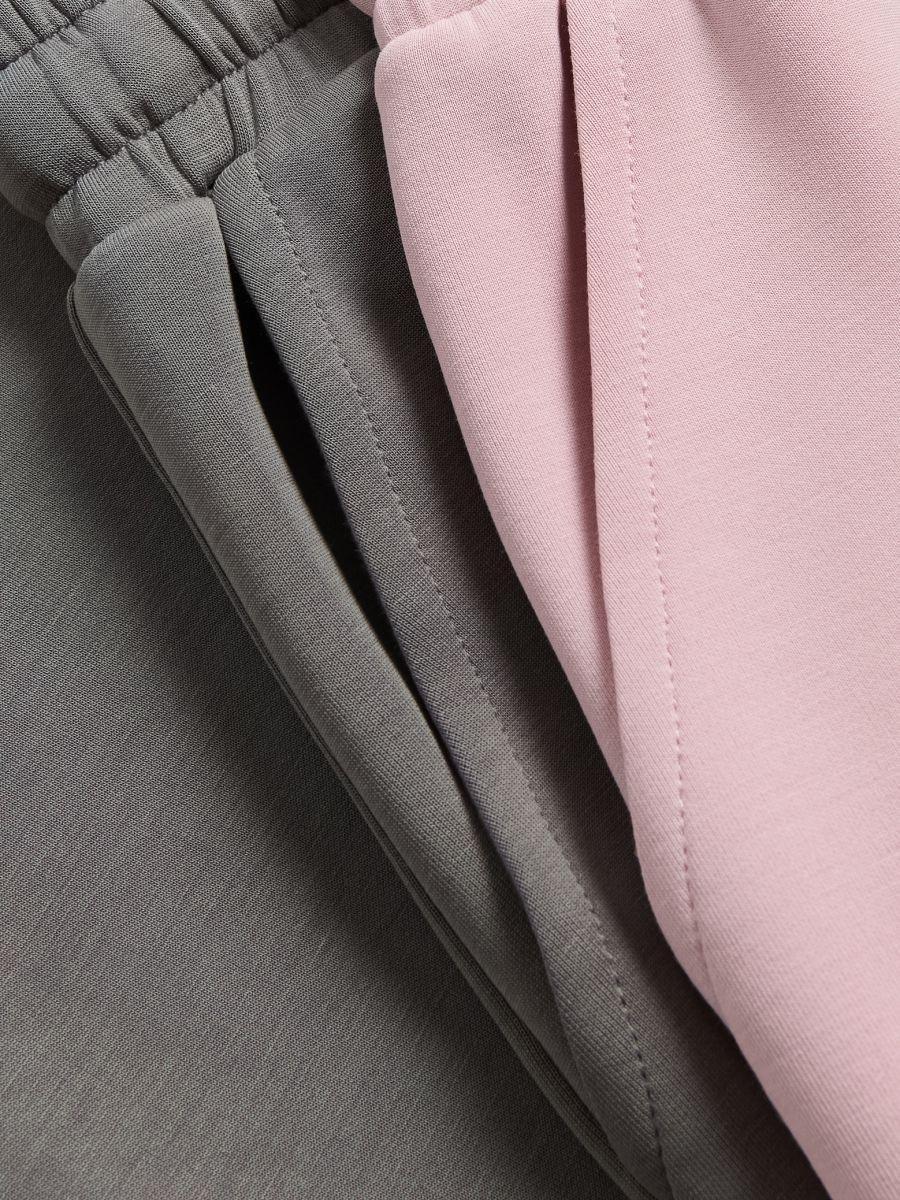 Grey Modal Blend Sweatpants, Grey, medium